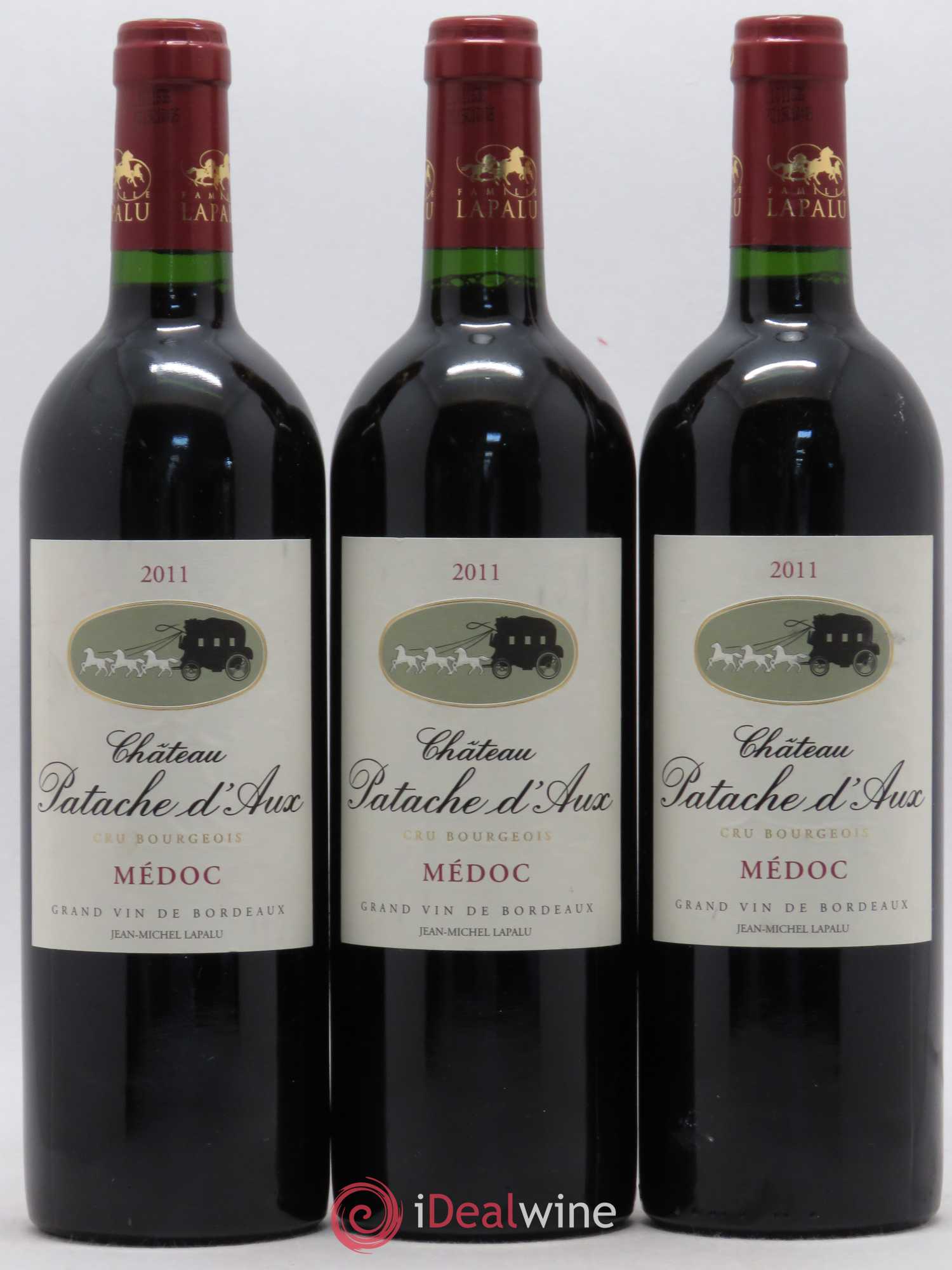Château Patache d'Aux Cru Bourgeois 2011 - Lot de 3 bouteilles - 0
