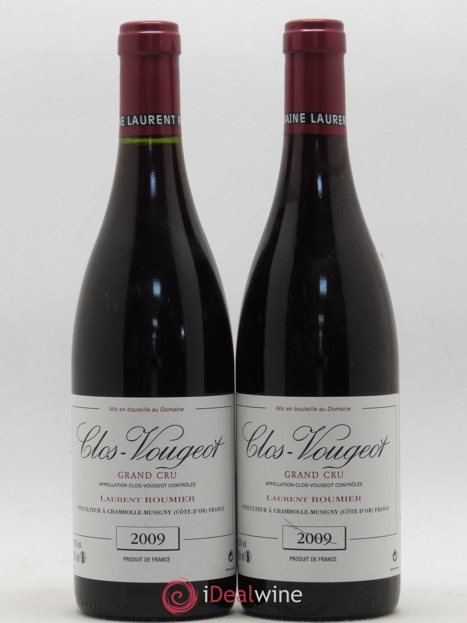 Clos de Vougeot Grand Cru Laurent Roumier 2009 - Lot de 2 bouteilles - 0