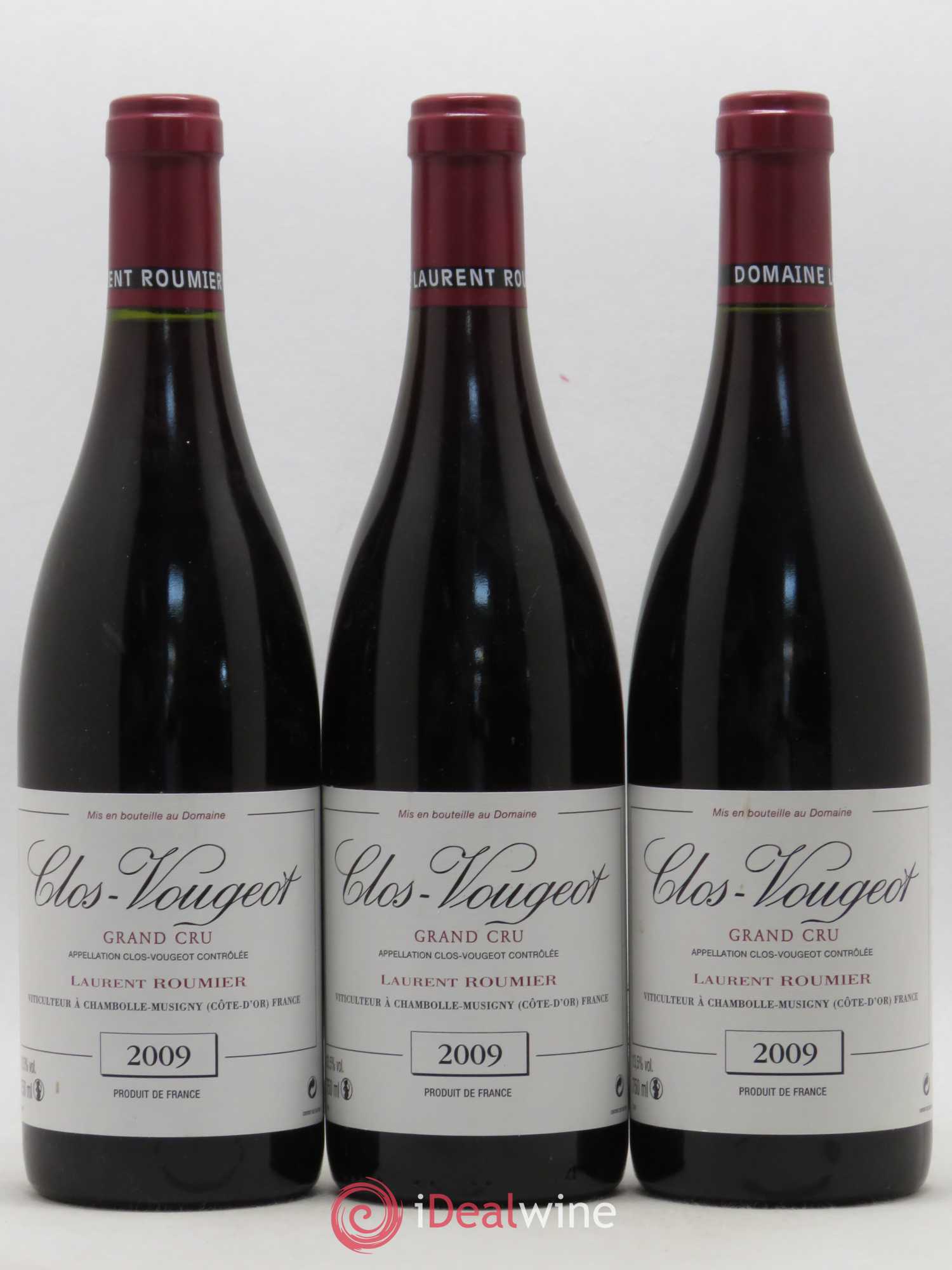 Clos de Vougeot Grand Cru Laurent Roumier 2009 - Lot de 3 bouteilles - 0