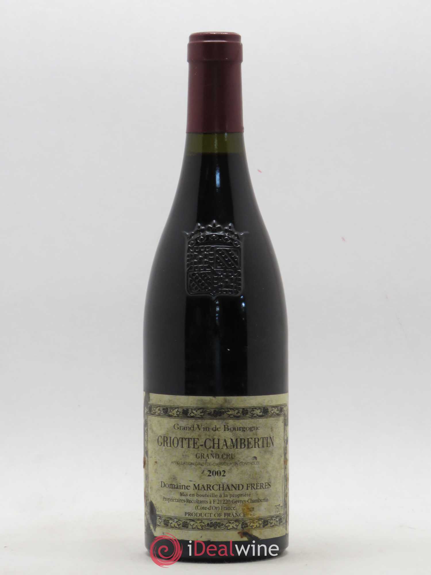 Griotte-Chambertin Grand Cru Domaine Marchand Frères 2002 - Posten von 1 Flasche - 0