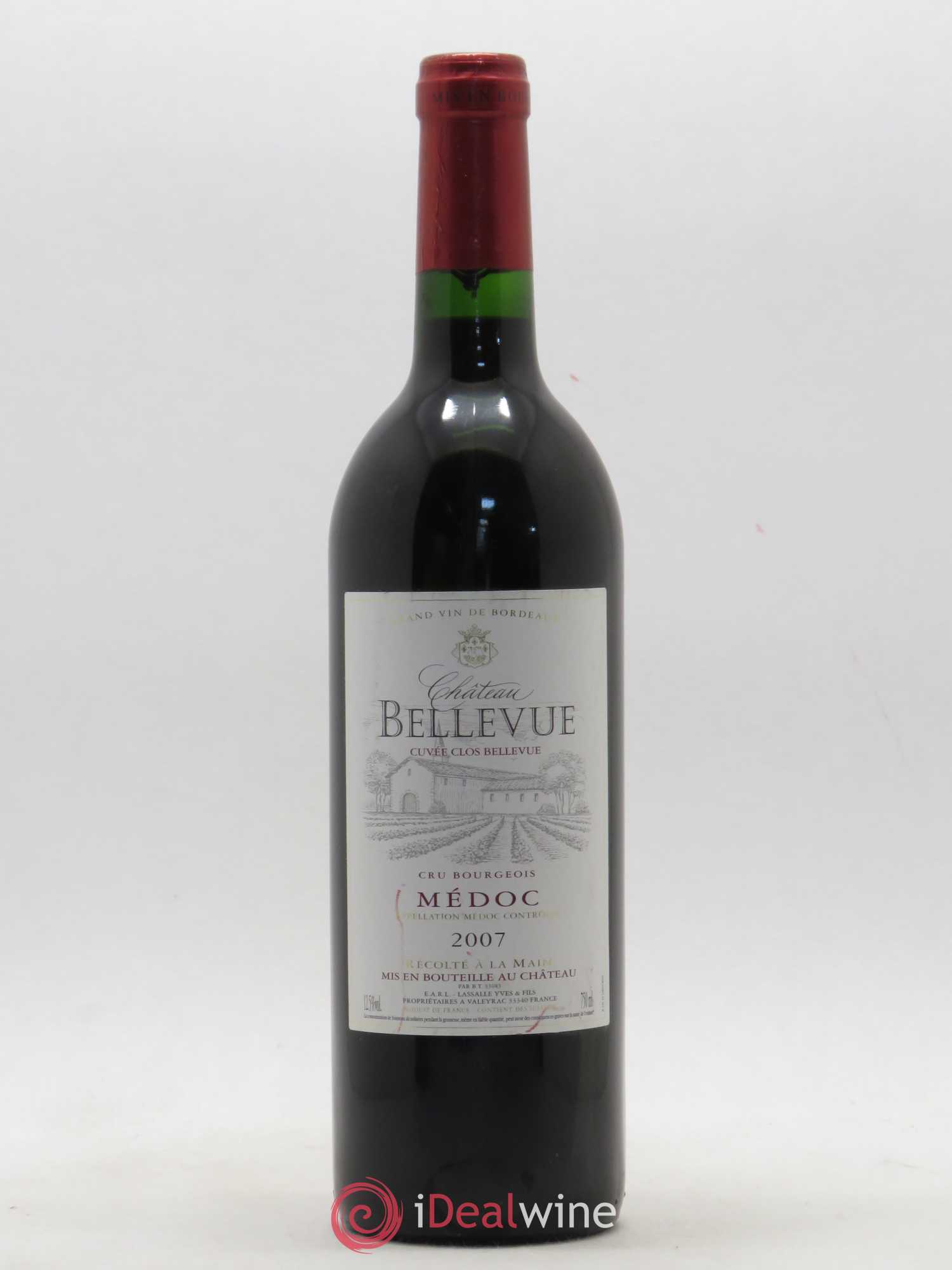 Château Bellevue Cru Bourgeois 2007 - Lot of 1 bottle - 0