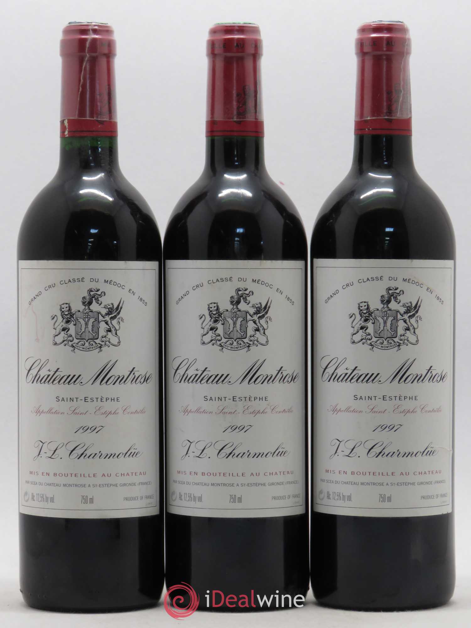 Château Montrose 2ème Grand Cru Classé 1997 - Lot de 3 bouteilles - 0