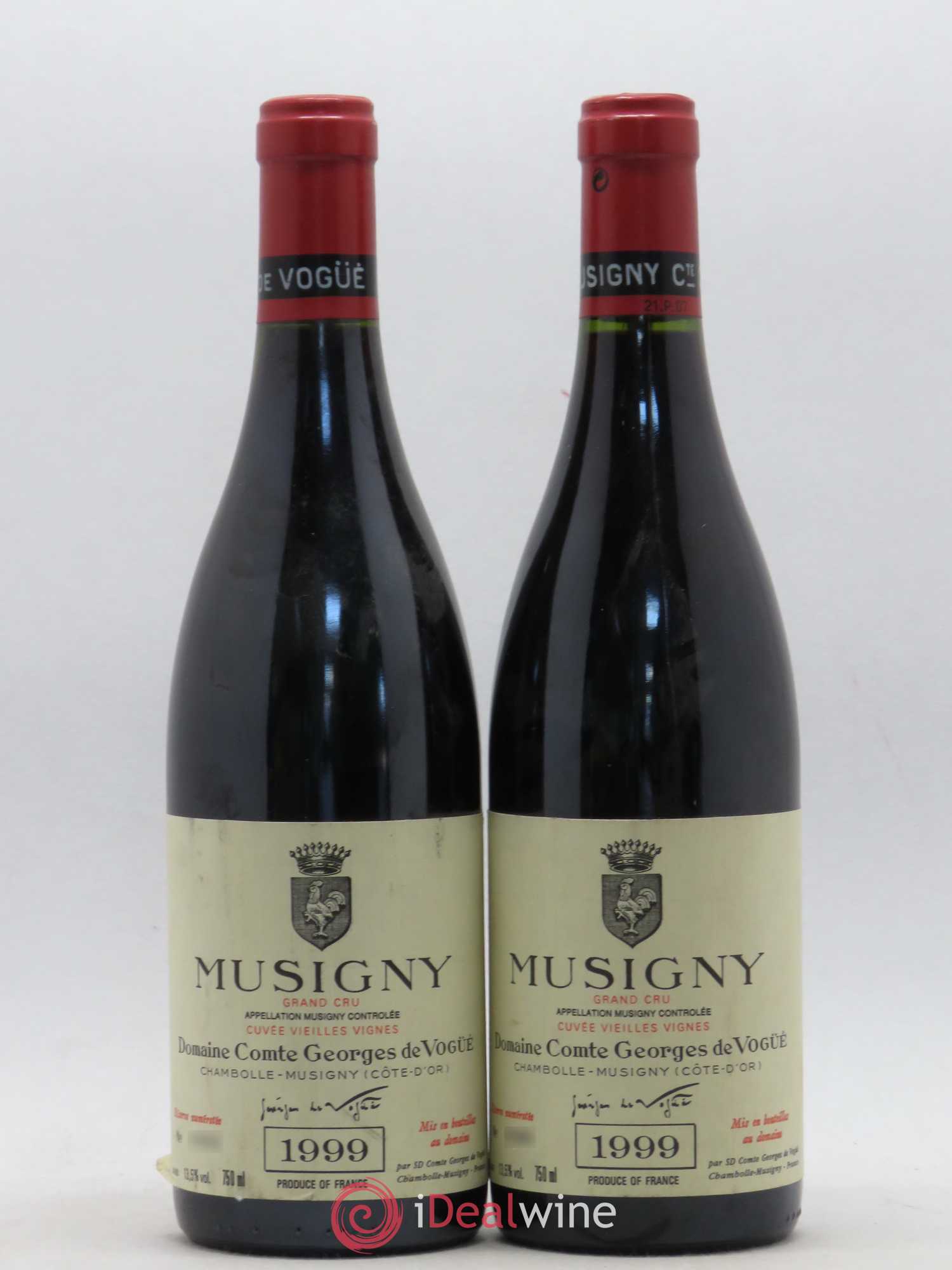 Musigny Grand Cru Cuvée Vieilles Vignes Comte Georges de Vogüé 1999 - Lot de 2 bouteilles - 0
