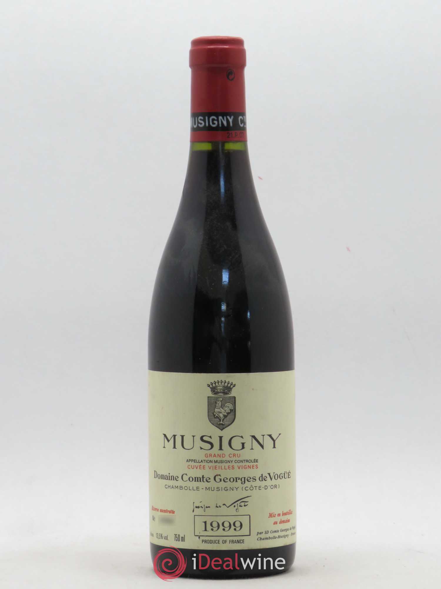 Musigny Grand Cru Cuvée Vieilles Vignes Comte Georges de Vogüé 1999 - Lot de 1 bouteille - 0