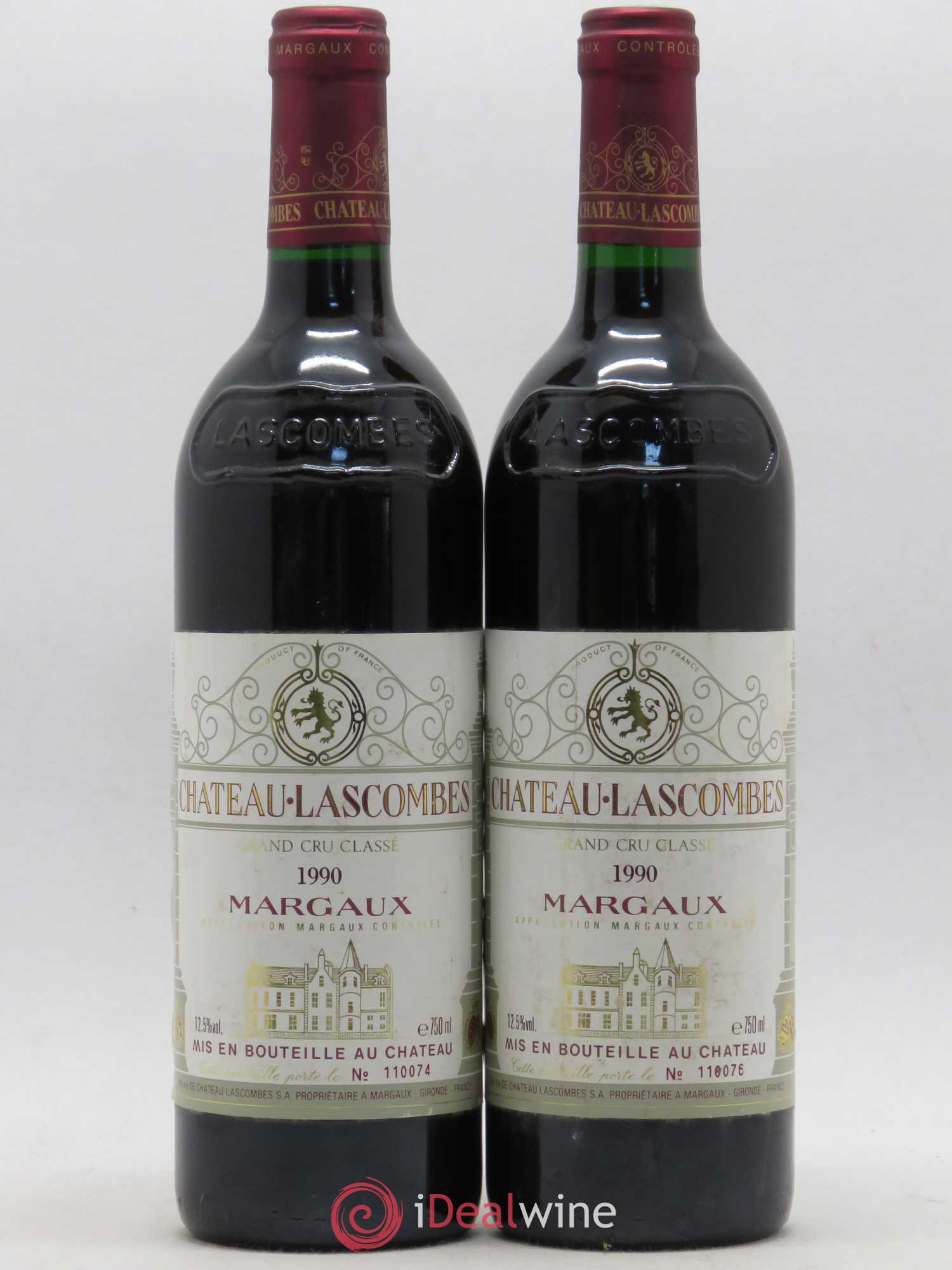 Château Lascombes 2ème Grand Cru Classé 1990 - Lot de 2 bouteilles - 0