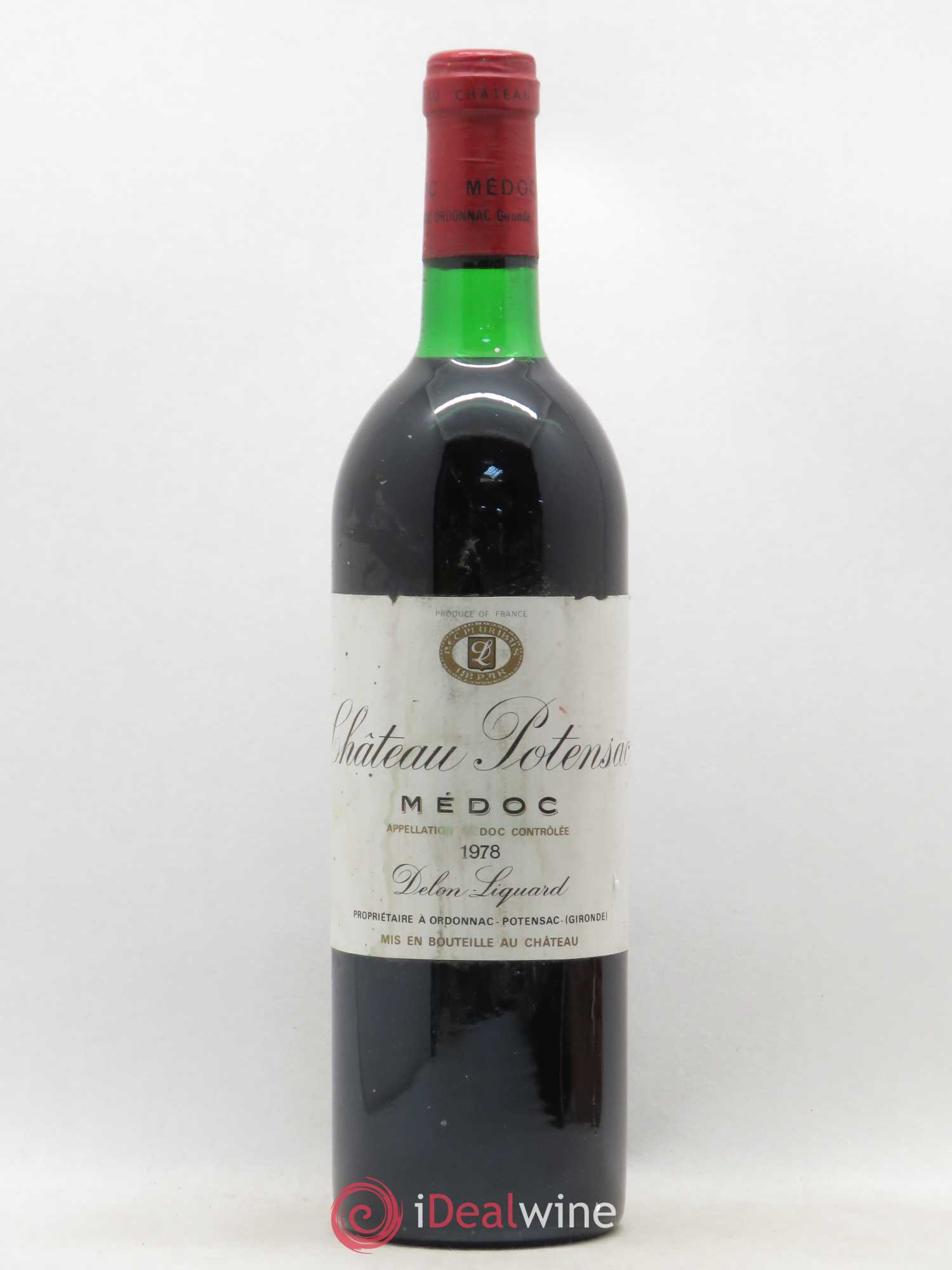Château Potensac 1978 - Lot de 1 bouteille - 0