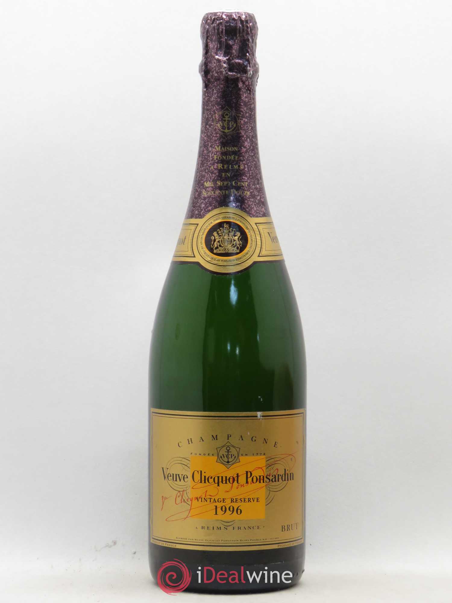 Vintage Veuve Clicquot 1996 - Lot de 1 bouteille - 0