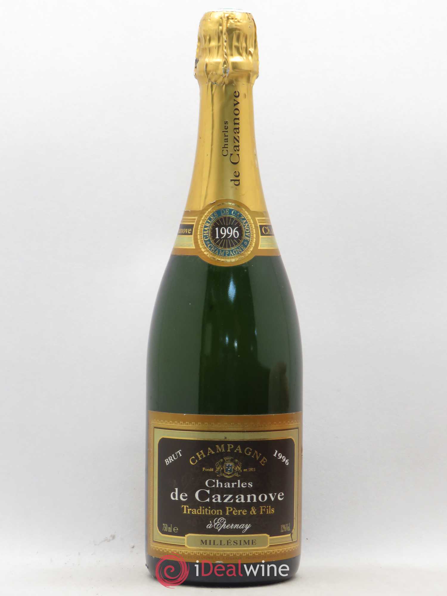 Champagne Charles de Cazanove Millésimé 1996 - Posten von 1 Flasche - 0