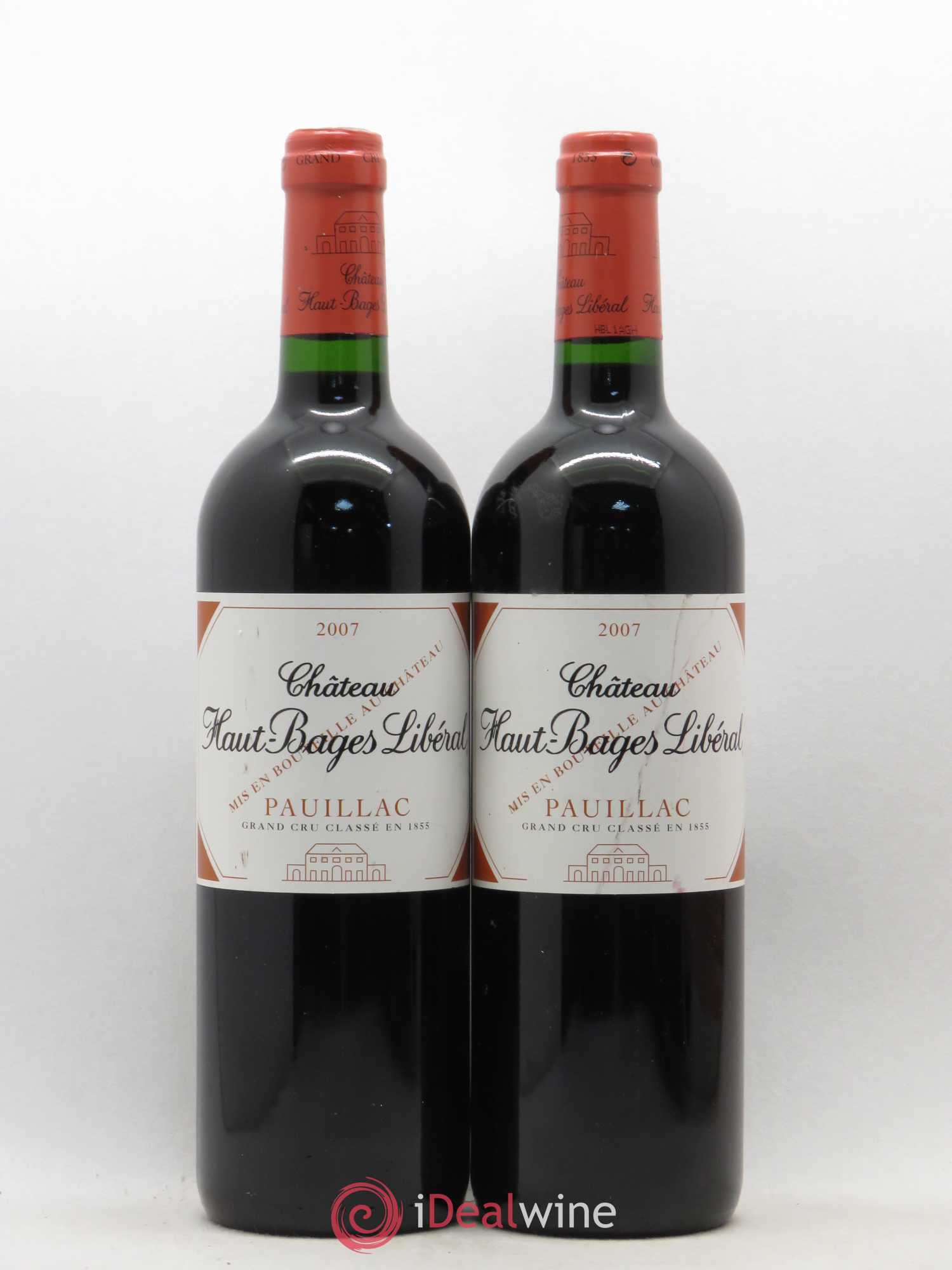 Château Haut Bages Libéral 5ème Grand Cru Classé 2007 - Lot de 2 bouteilles - 0