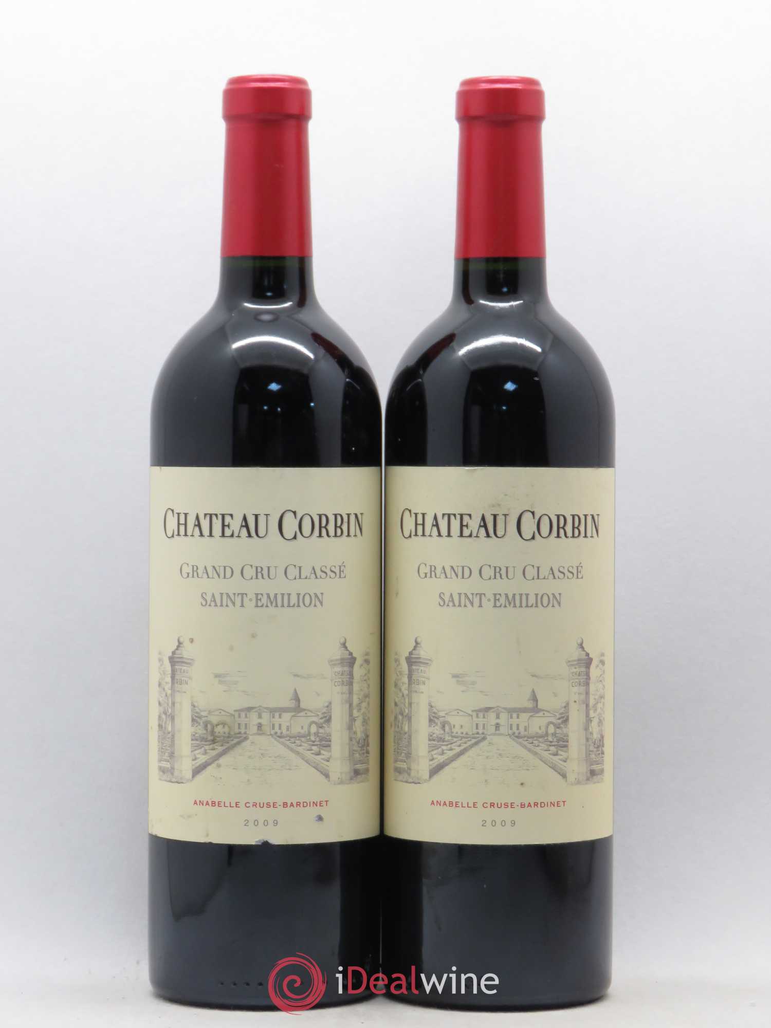 Château Corbin Grand Cru Classé 2009 - Lot de 2 bouteilles - 0