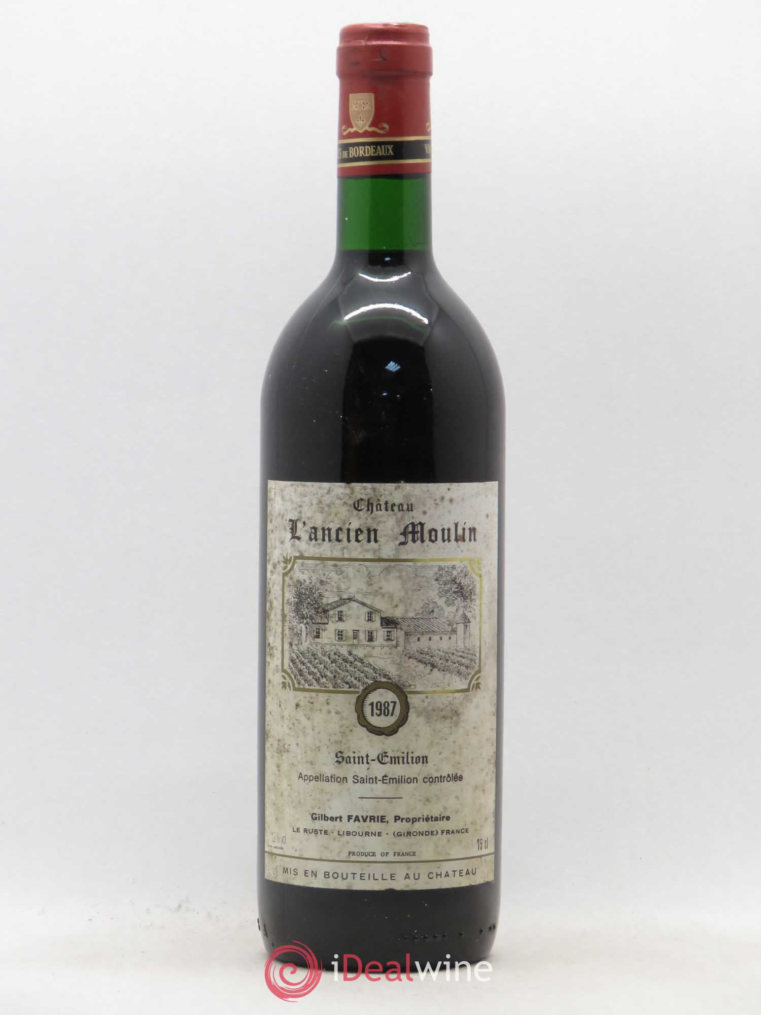 Saint-Émilion Château l'Ancien Moulin 1987 - Posten von 1 Flasche - 0