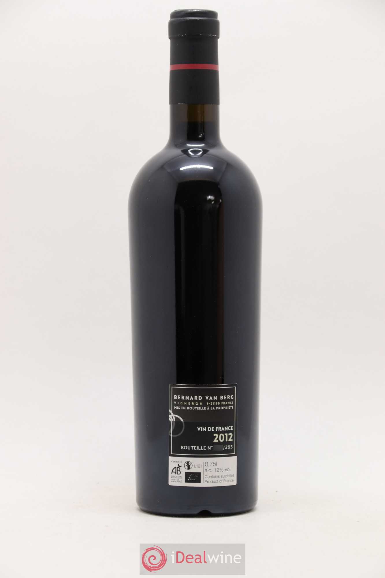 Vin de France En Busigny Bernard Van Berg 2012 - Posten von 1 Flasche - 1