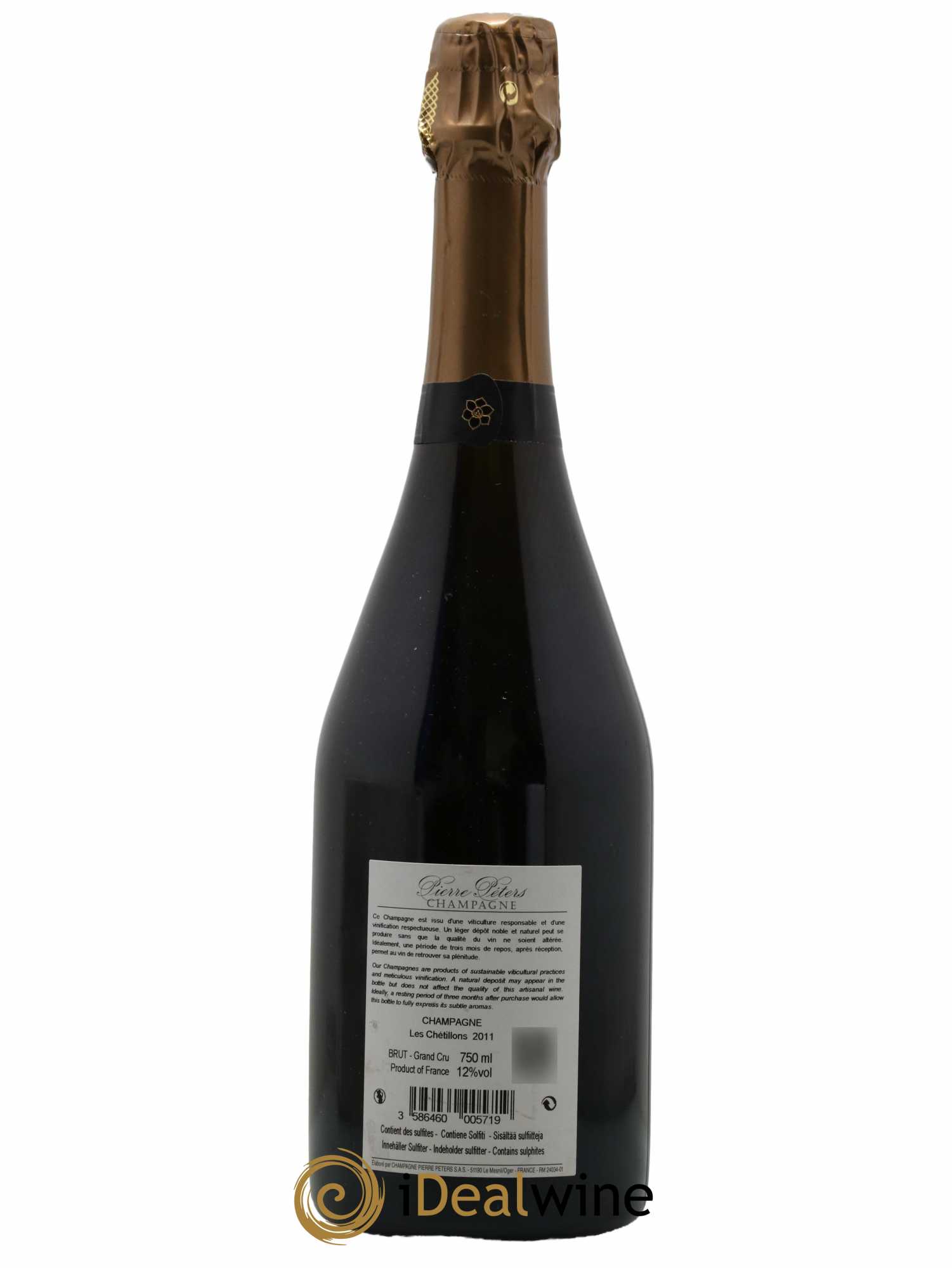 Cuvée Spéciale les Chétillons Blanc de Blancs Brut Pierre Péters 2011 - Lot de 1 bouteille - 1