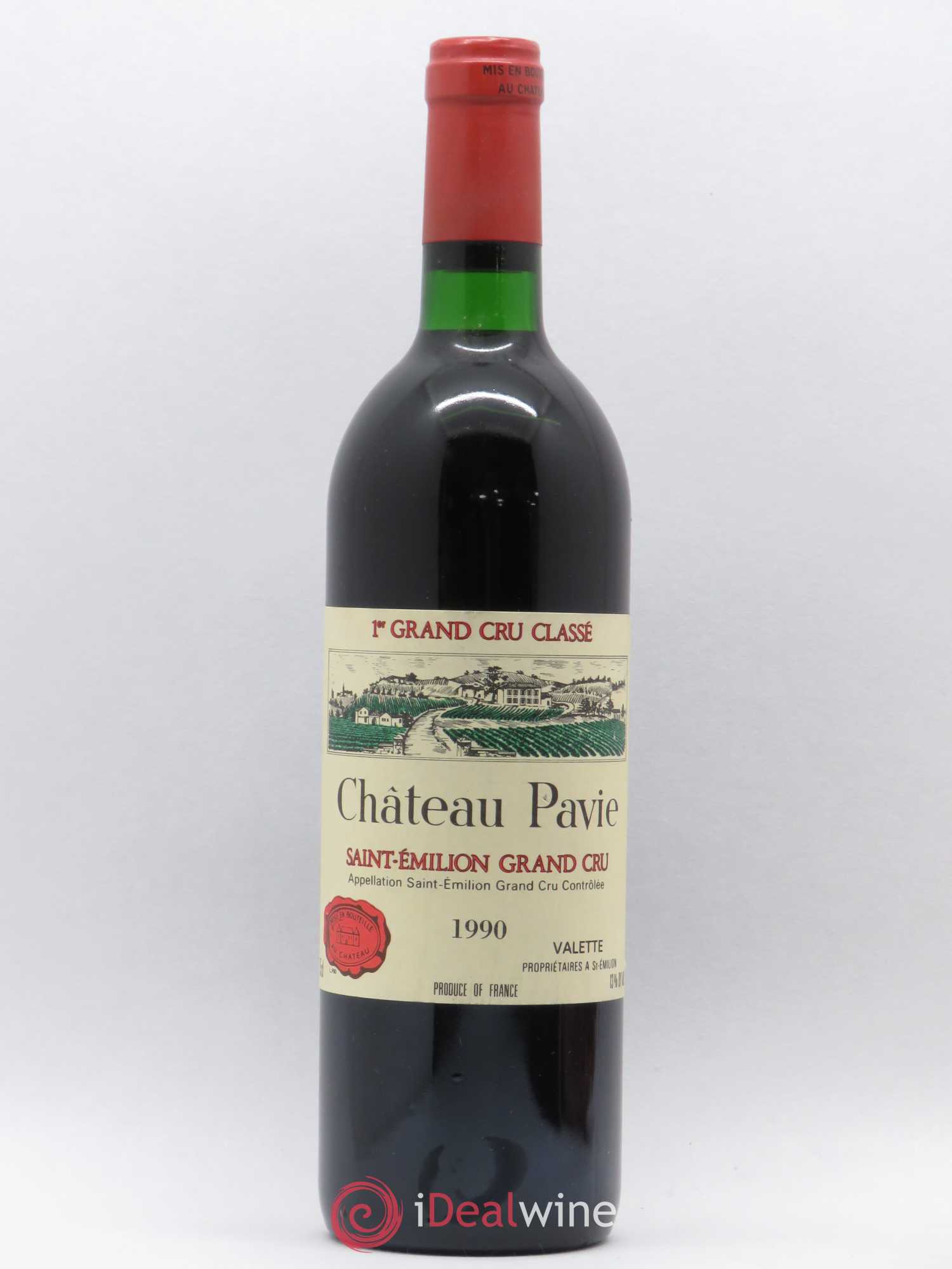 Château Pavie 1er Grand Cru Classé A 1990 - Lot de 1 bouteille - 0