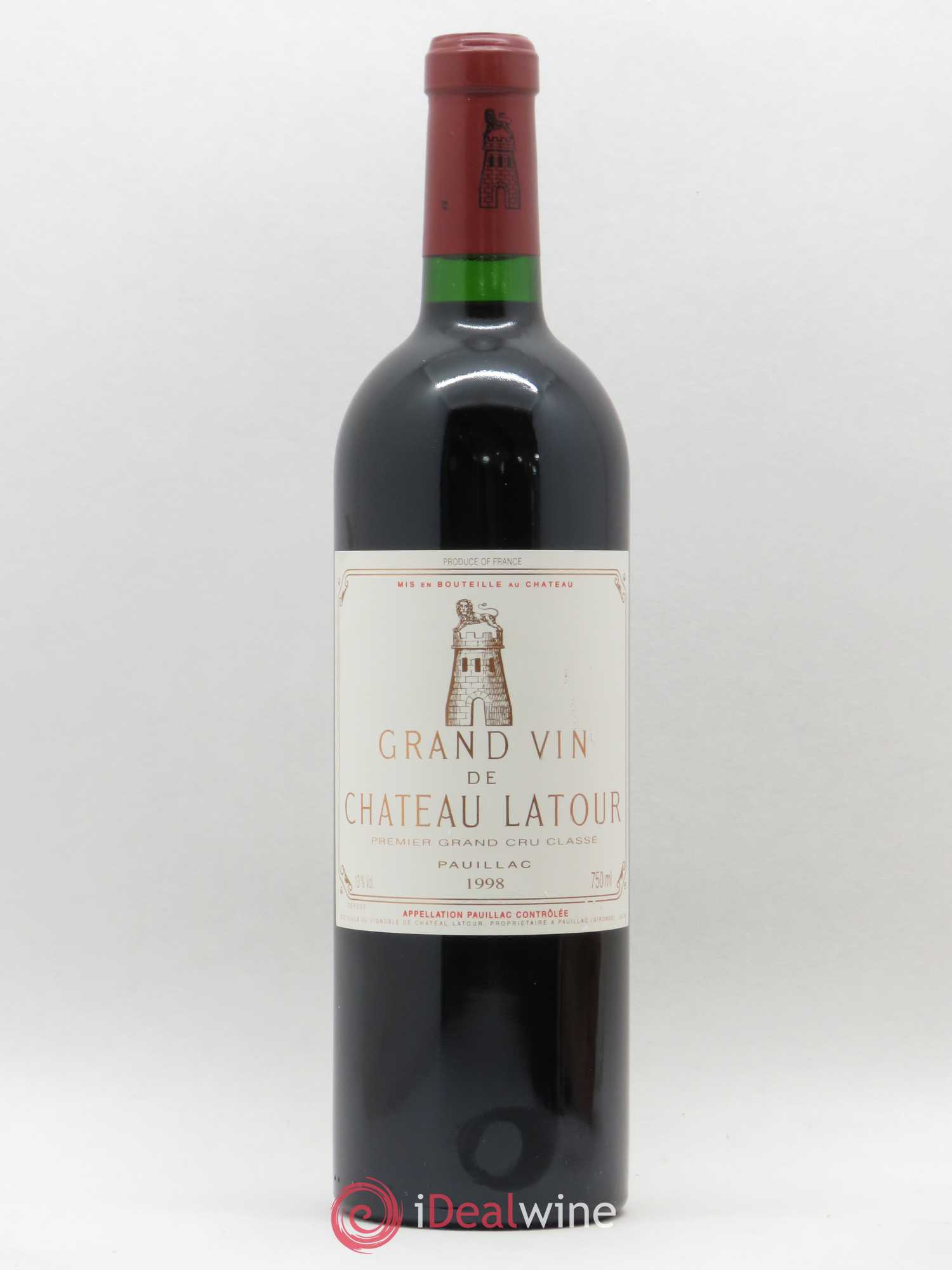 Château Latour 1er Grand Cru Classé 1998 - Lot de 1 bouteille - 0