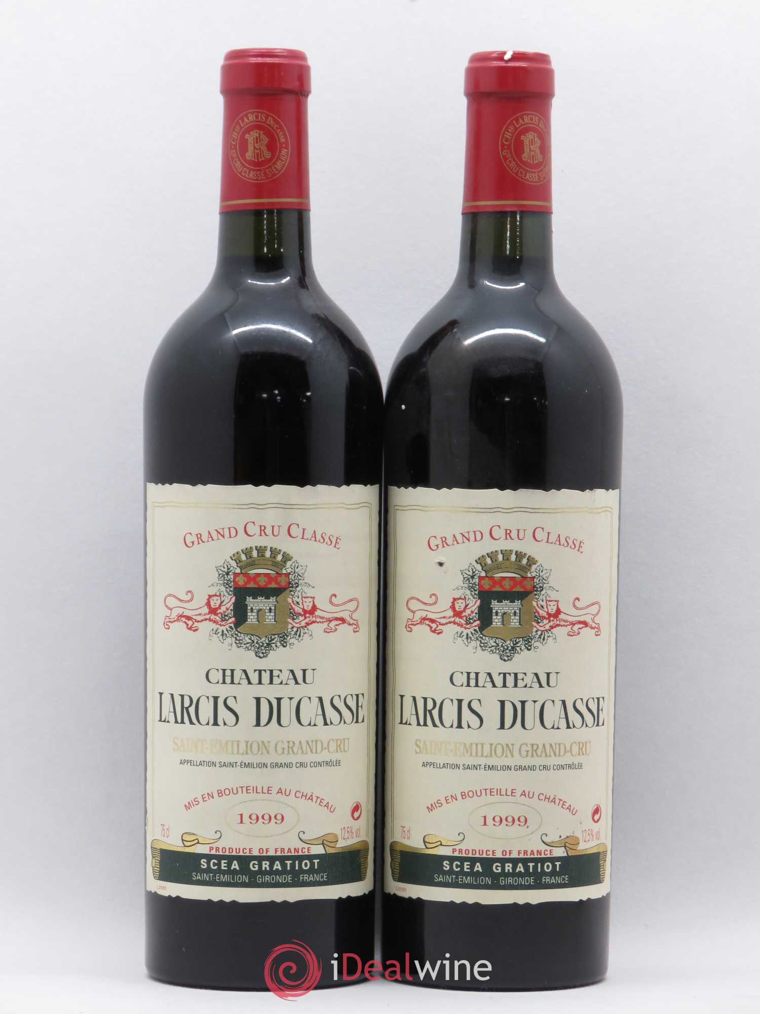 Château Larcis Ducasse 1er Grand Cru Classé B 1999 - Lot de 2 bouteilles - 0