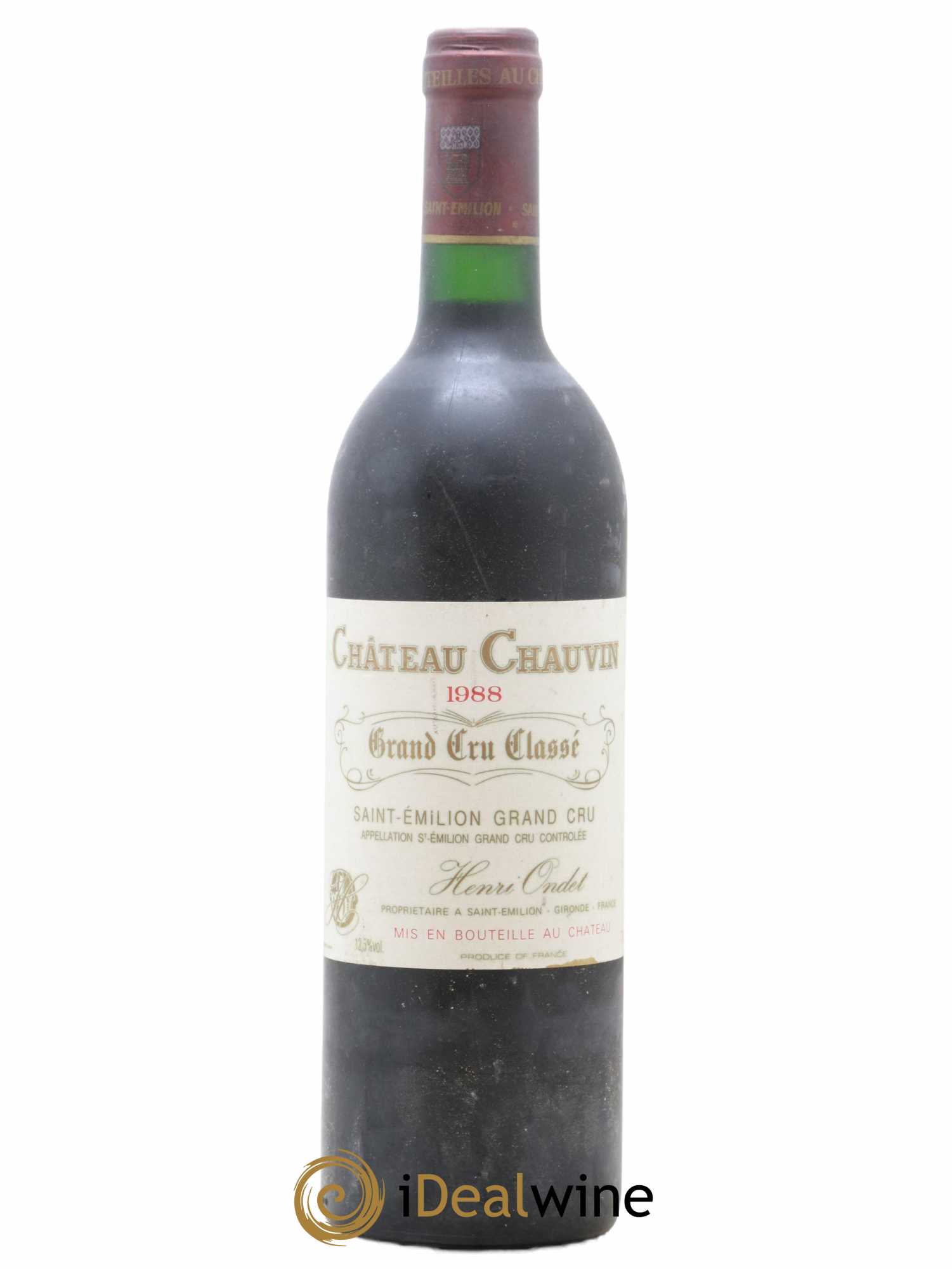 Château Chauvin Grand Cru Classé 1988 - Lot de 1 bouteille - 0
