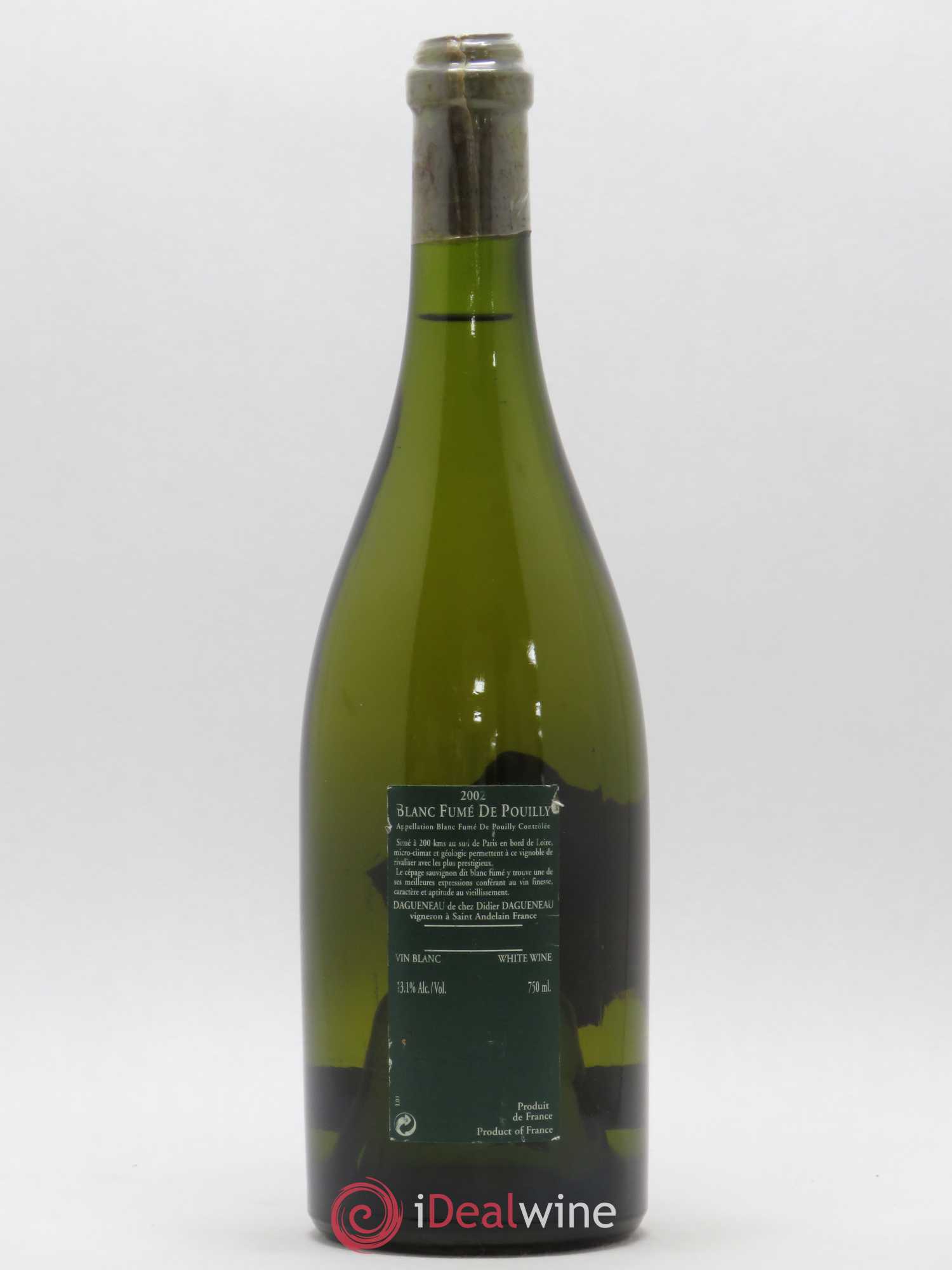 Vin de France (anciennement Pouilly-Fumé) Silex Dagueneau (Domaine Didier - Louis-Benjamin) 2002 - Lot de 1 bouteille - 1