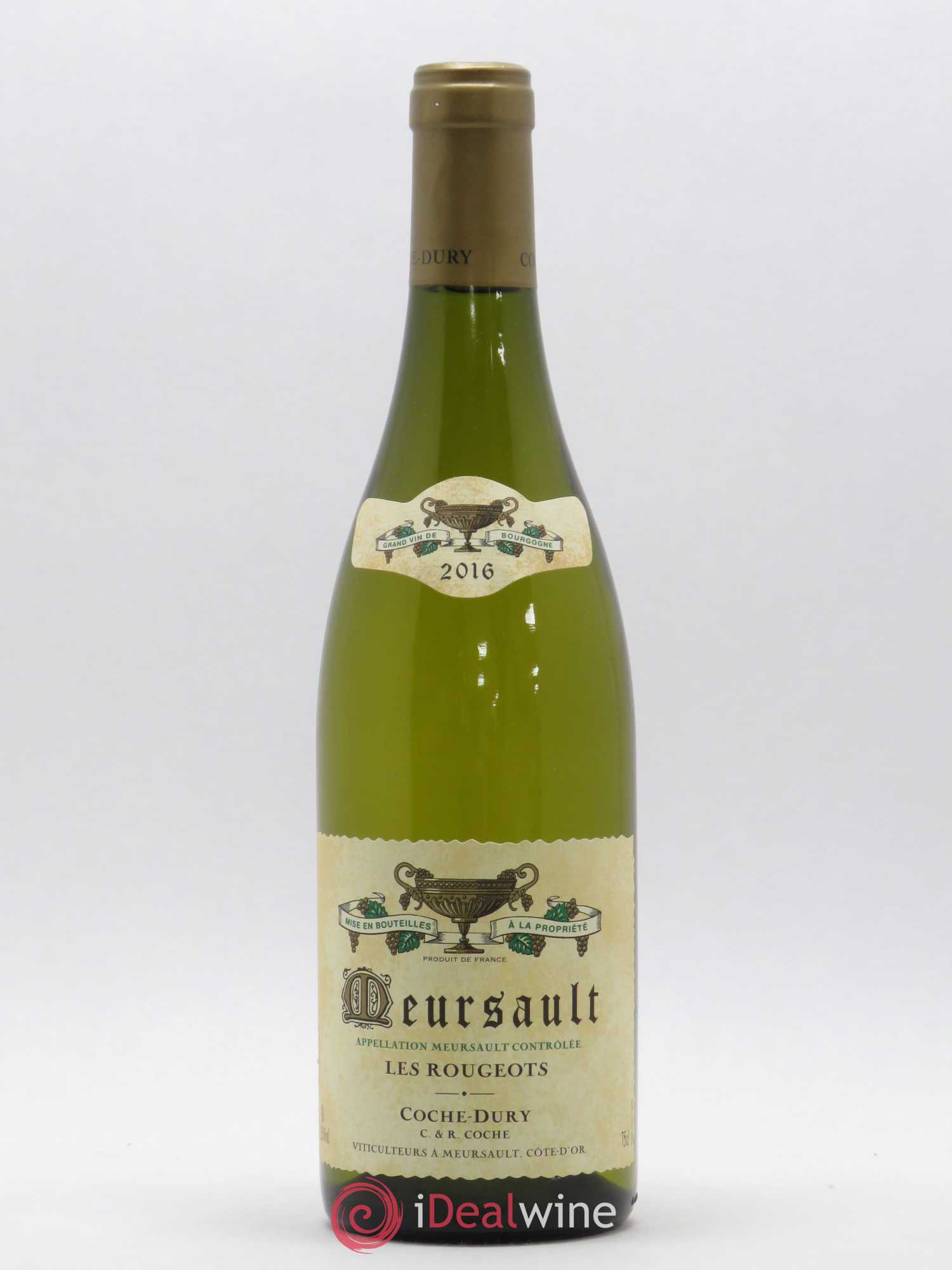 Meursault Les Rougeots Coche Dury (Domaine) 2016 - Lot de 1 bouteille - 0