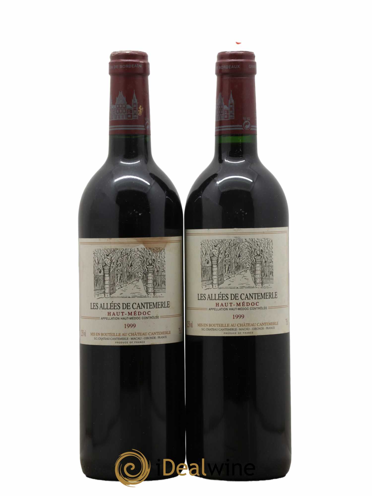 Allées de Cantemerle Second Vin 1999 - Lot de 2 bouteilles - 0