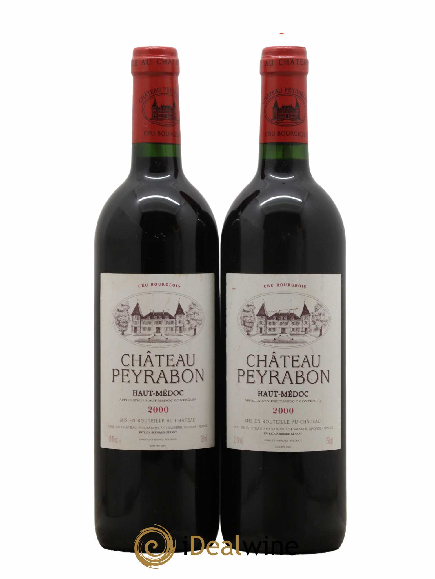 Château Peyrabon Cru Bourgeois 2000 - Lot de 2 bouteilles - 0