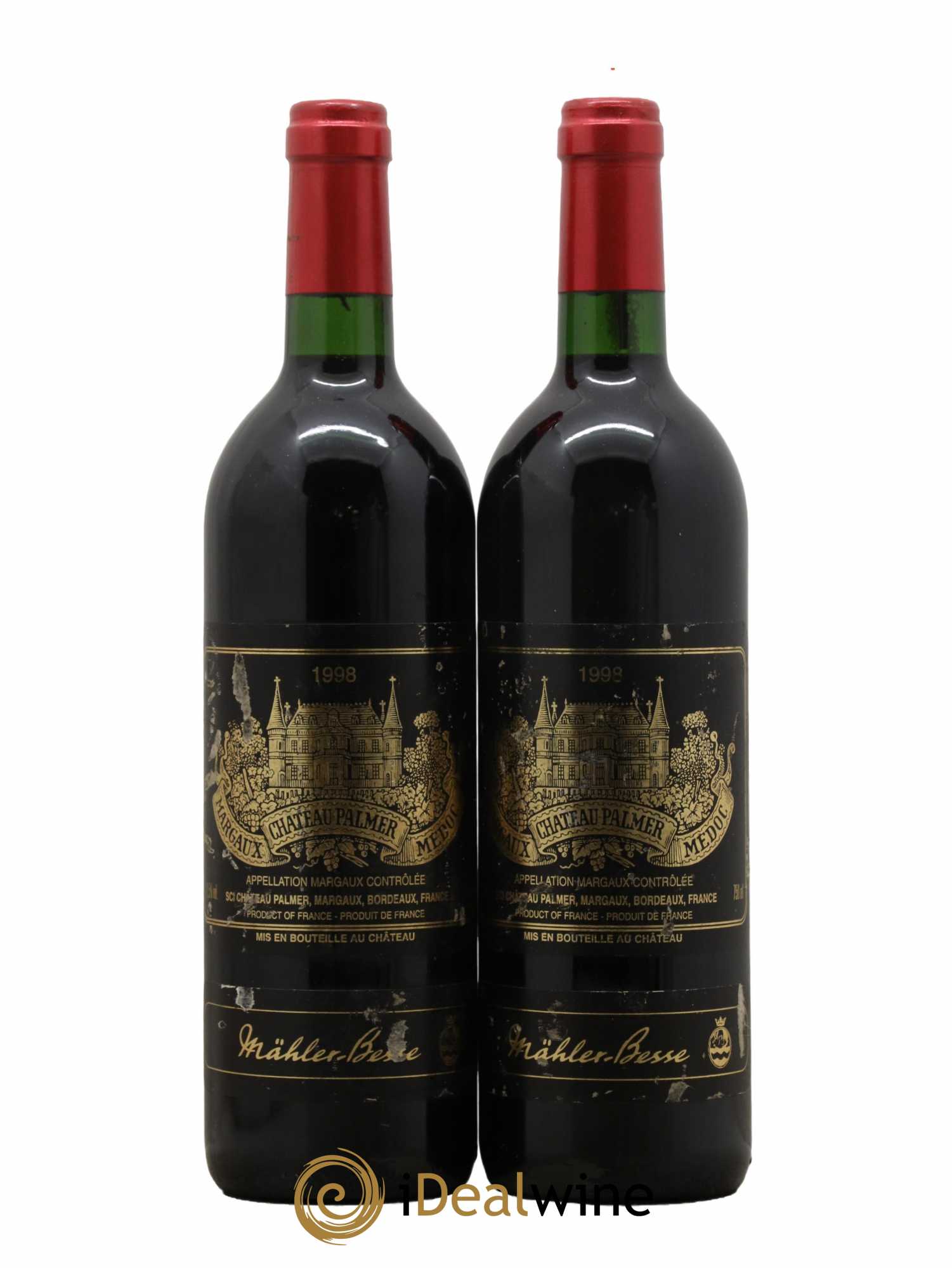 Château Palmer 3ème Grand Cru Classé 1998 - Lot de 2 bouteilles - 0