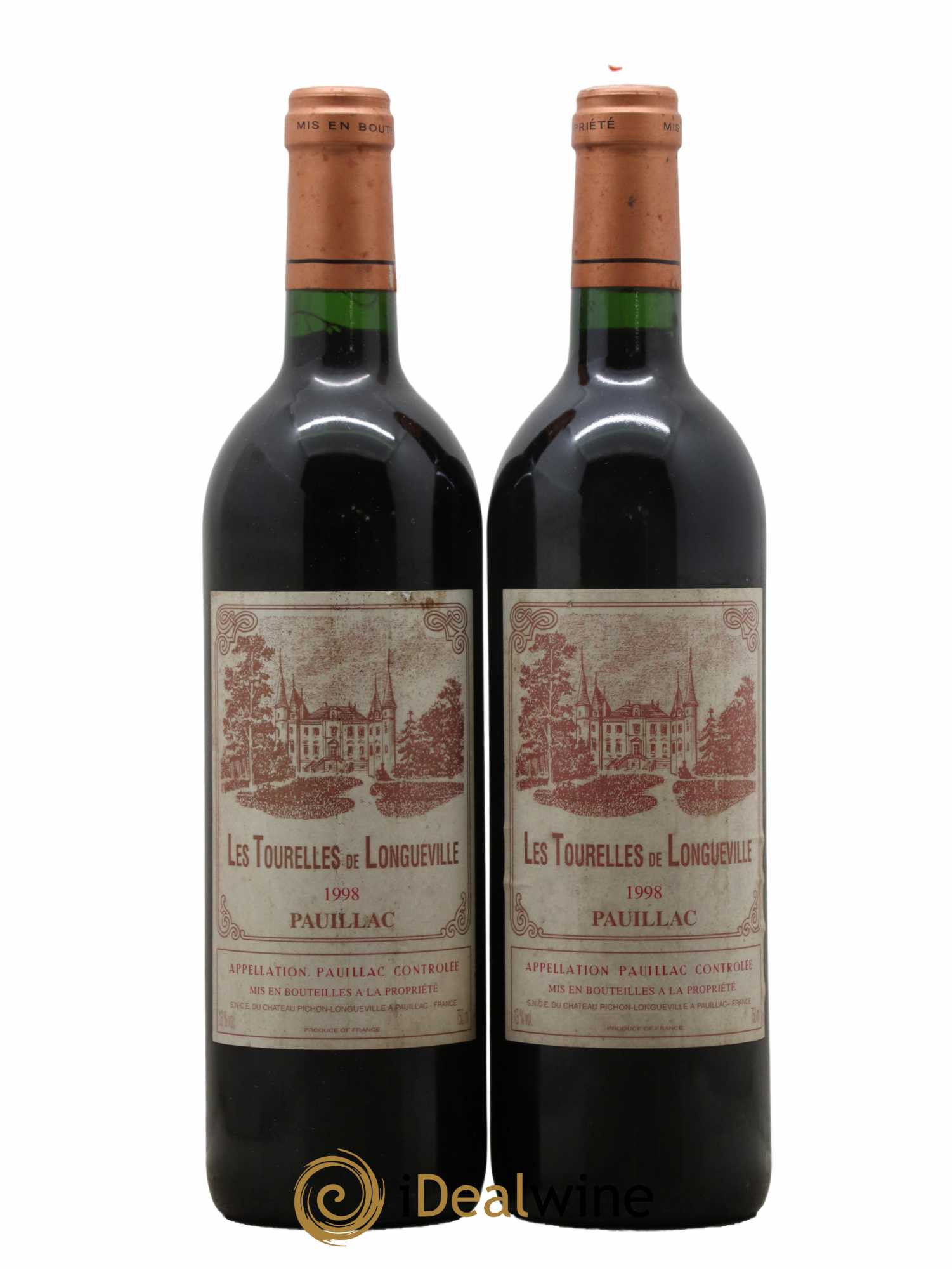 Les Tourelles de Longueville Second Vin 1998 - Lot de 2 bouteilles - 0