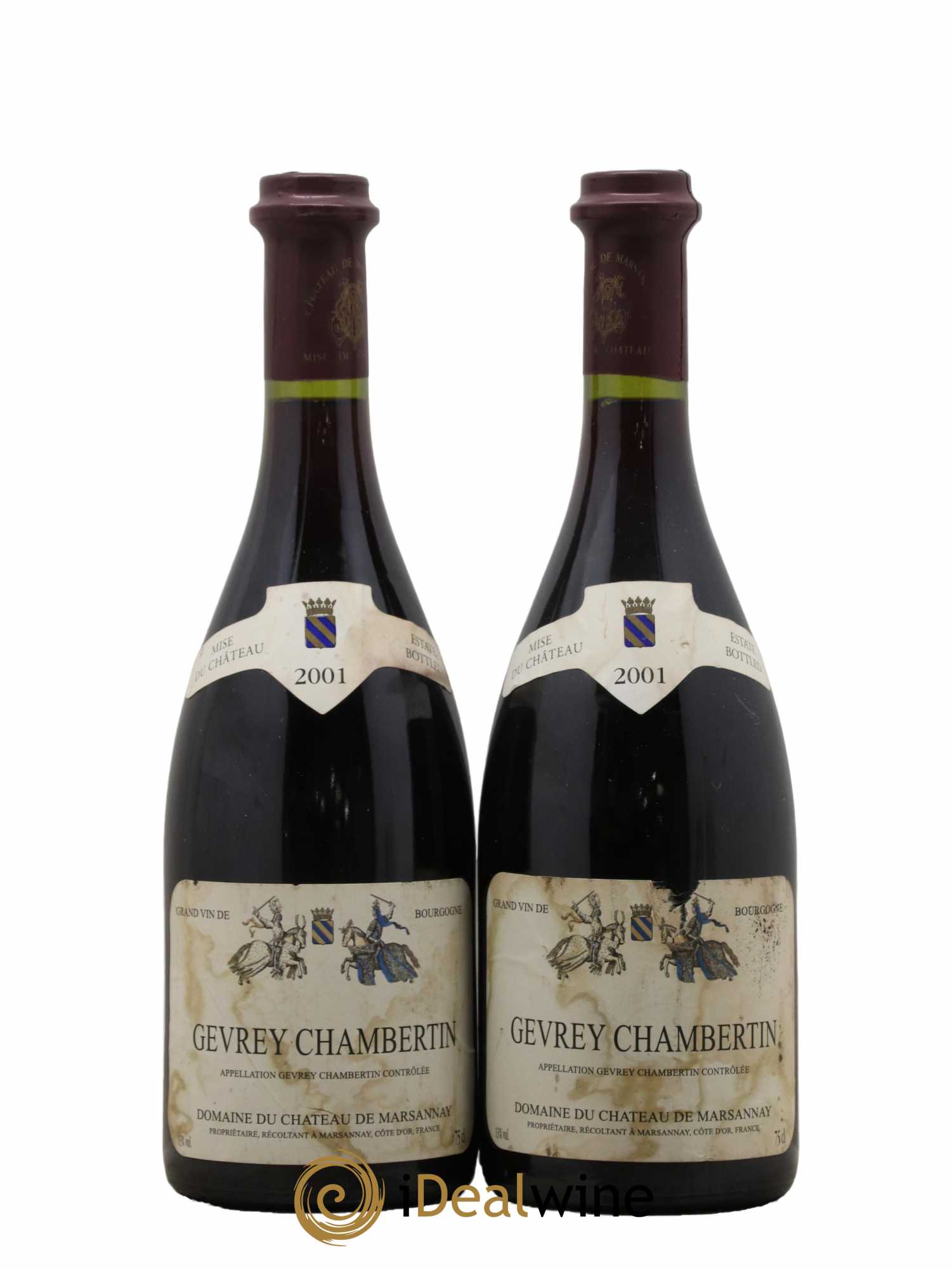 Gevrey-Chambertin Château de Marsannay 2001 - Lot de 2 bouteilles - 0