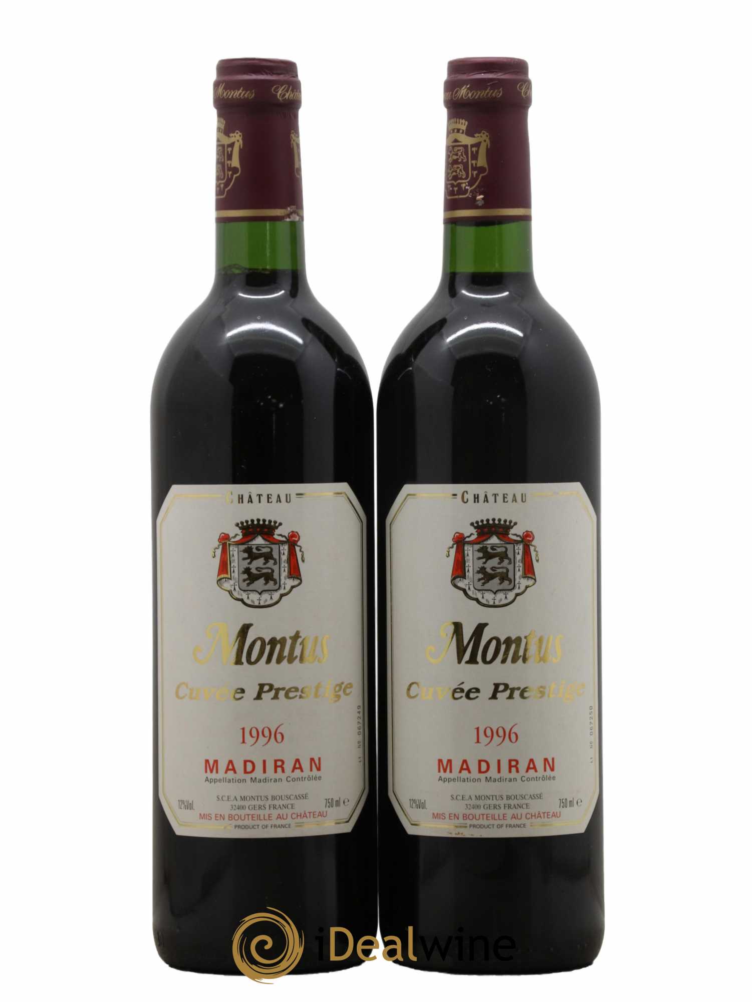 Madiran Château Montus-Prestige Alain Brumont 1996 - Lot de 2 bouteilles - 0