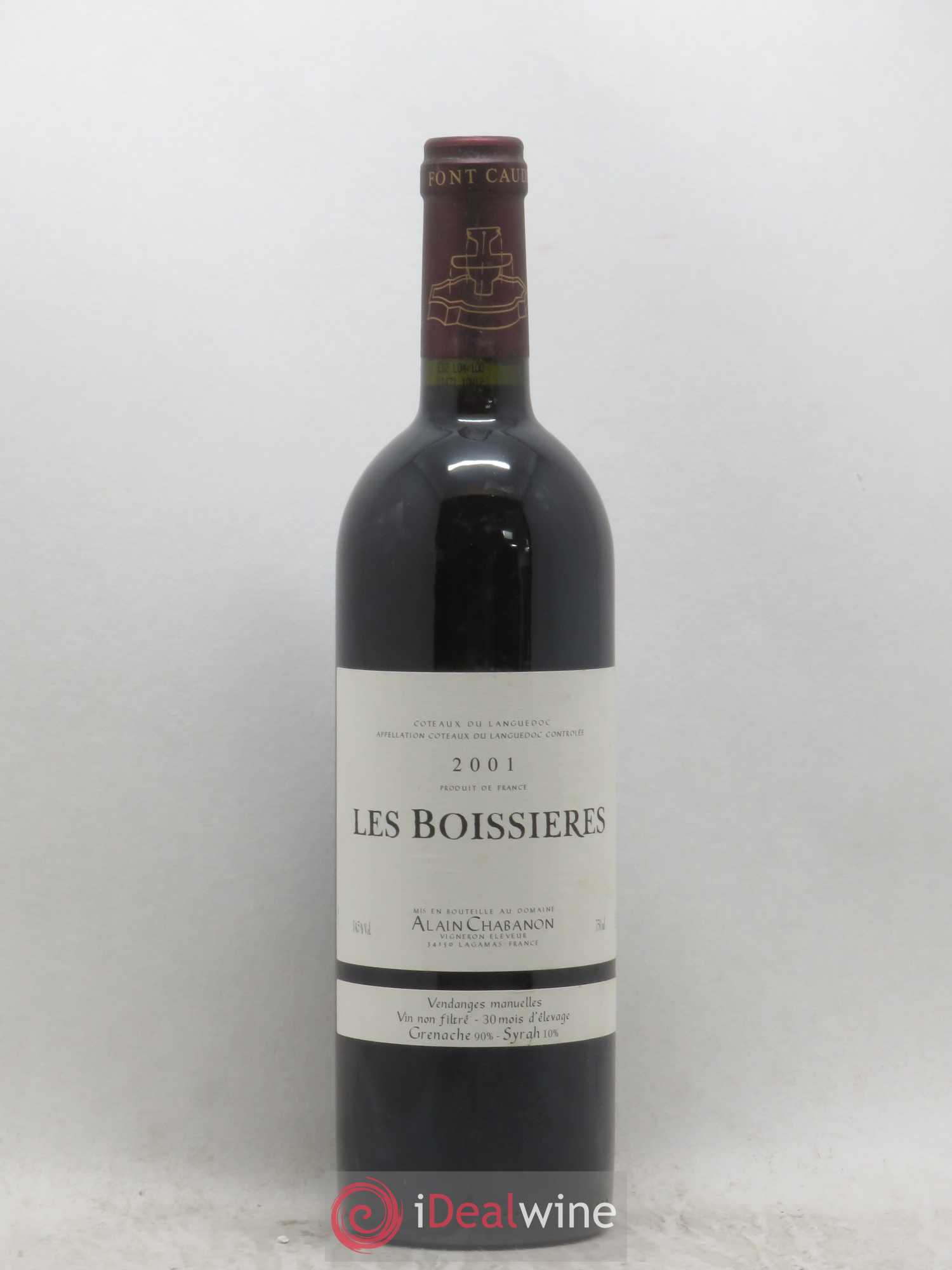 Coteaux du Languedoc Les Boissières Alain Chabanon 2001 - Posten von 1 Flasche - 0