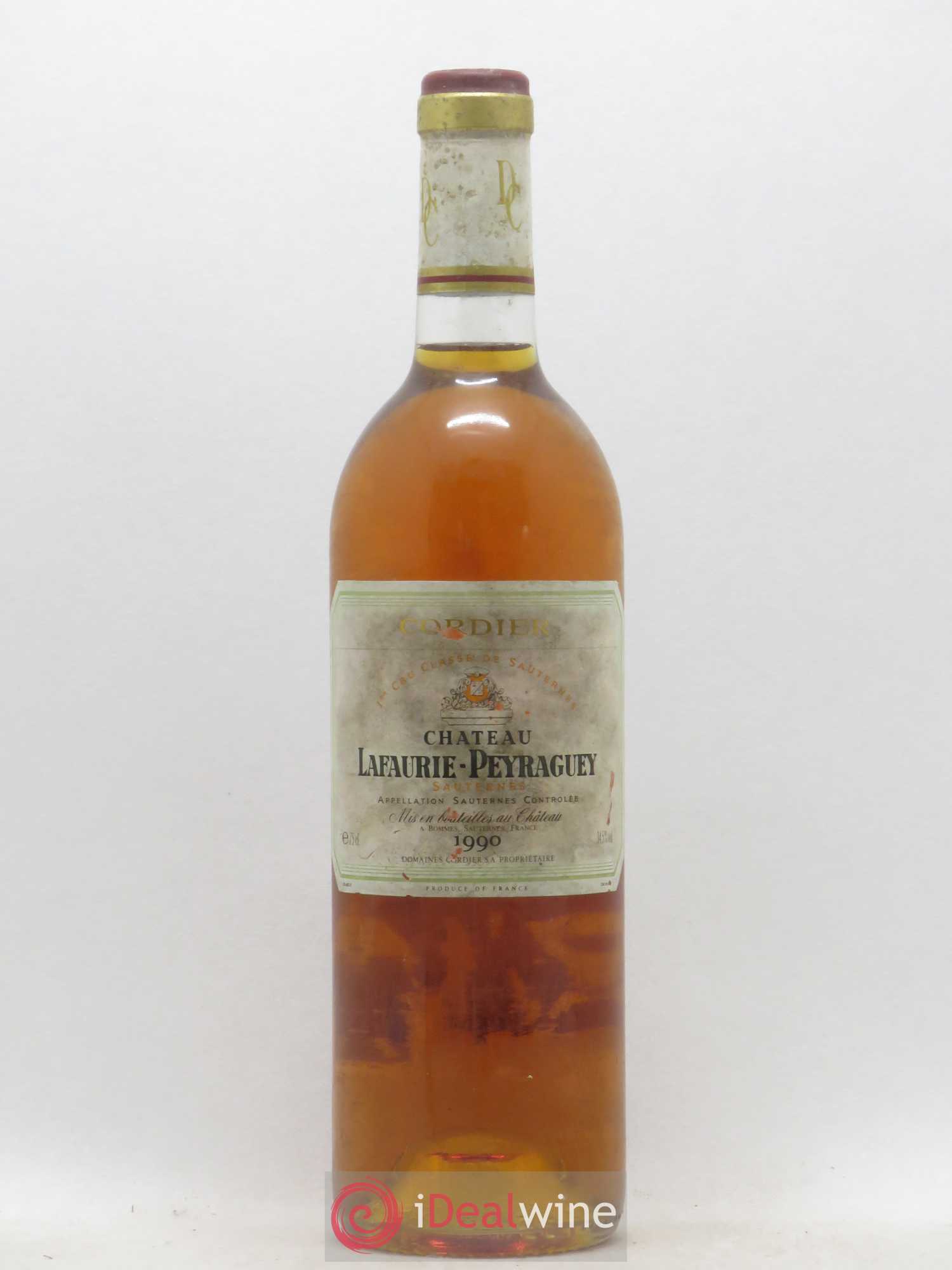 Château Lafaurie-Peyraguey 1er Grand Cru Classé 1990 - Lotto di 1 bottiglia - 0