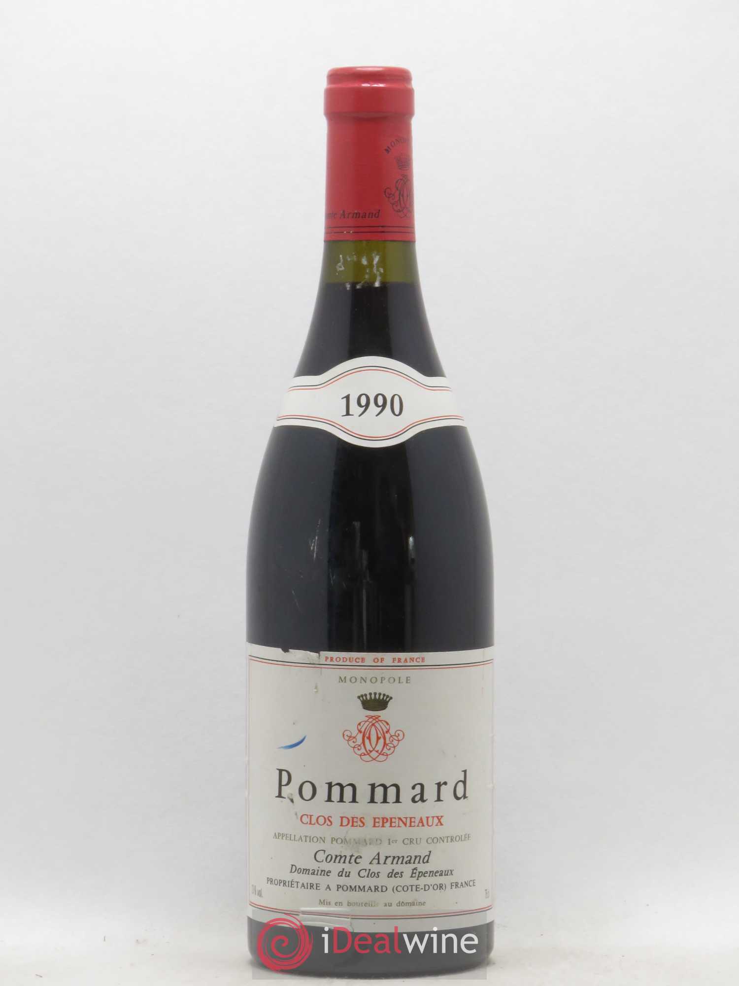 Pommard 1er Cru Clos des Epeneaux Comte Armand 1990 - Lot de 1 bouteille - 0