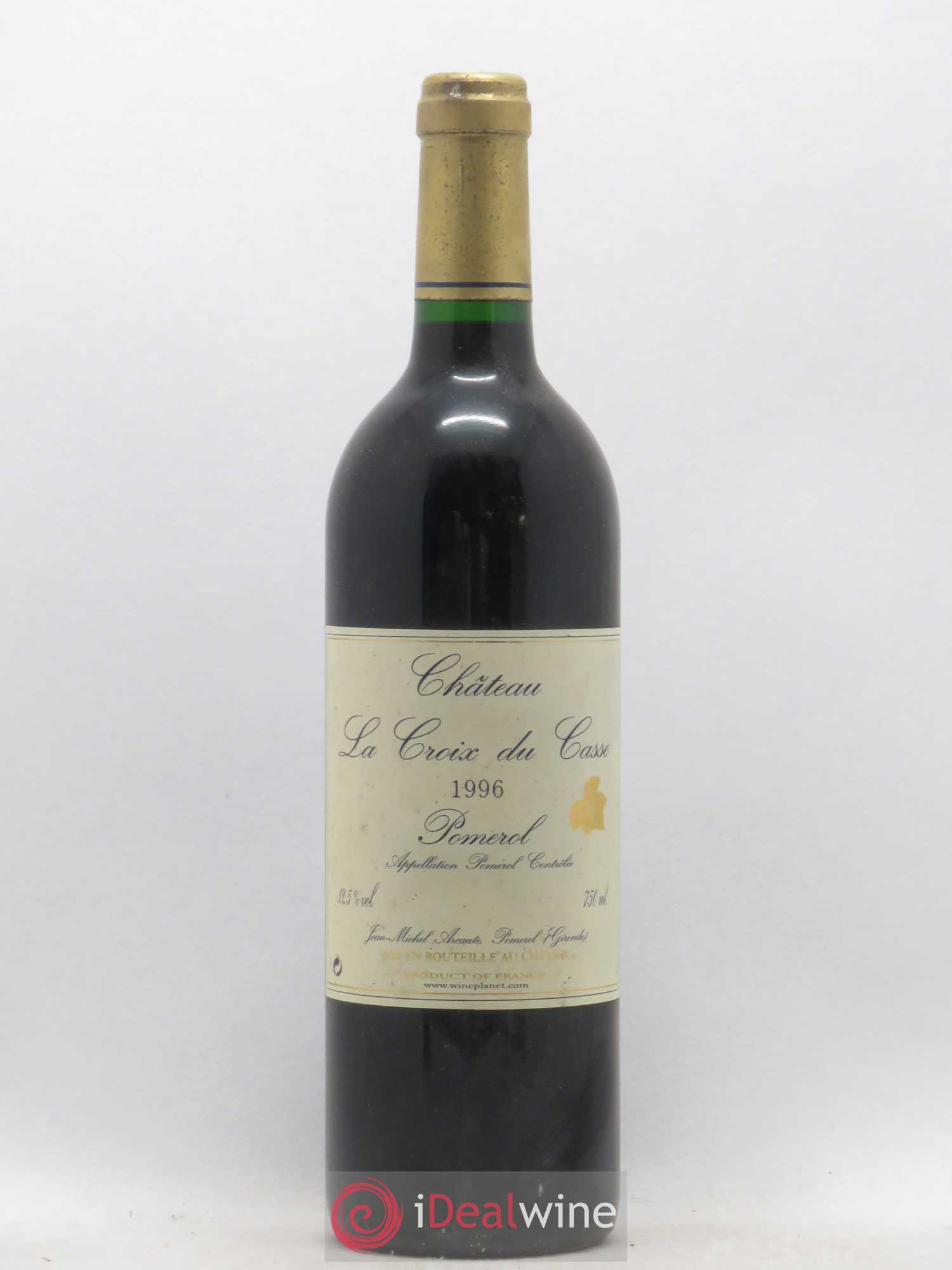 Château la Croix du Casse 1996 - Lot de 1 bouteille - 0