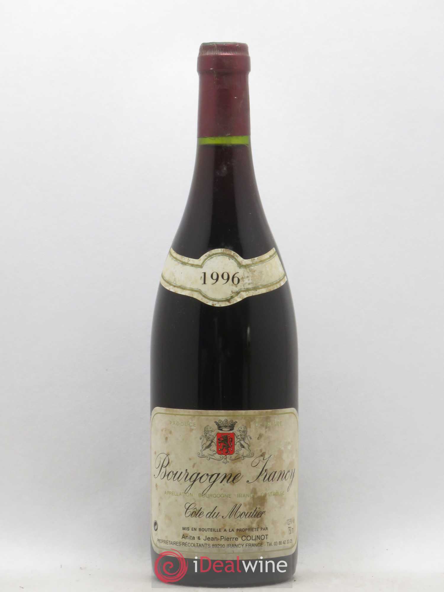 Irancy Côte de Moutier Colinot 1996 - Lot de 1 bouteille - 0