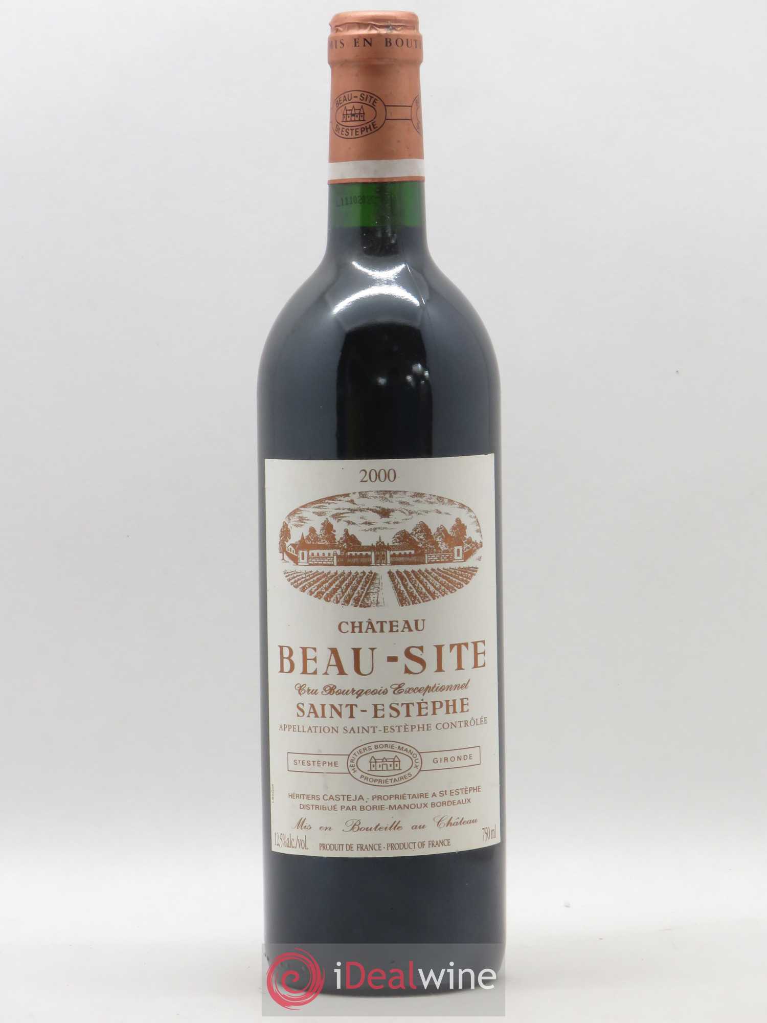 Château Beau Site Cru Bourgeois 2000 - Lot de 1 bouteille - 0