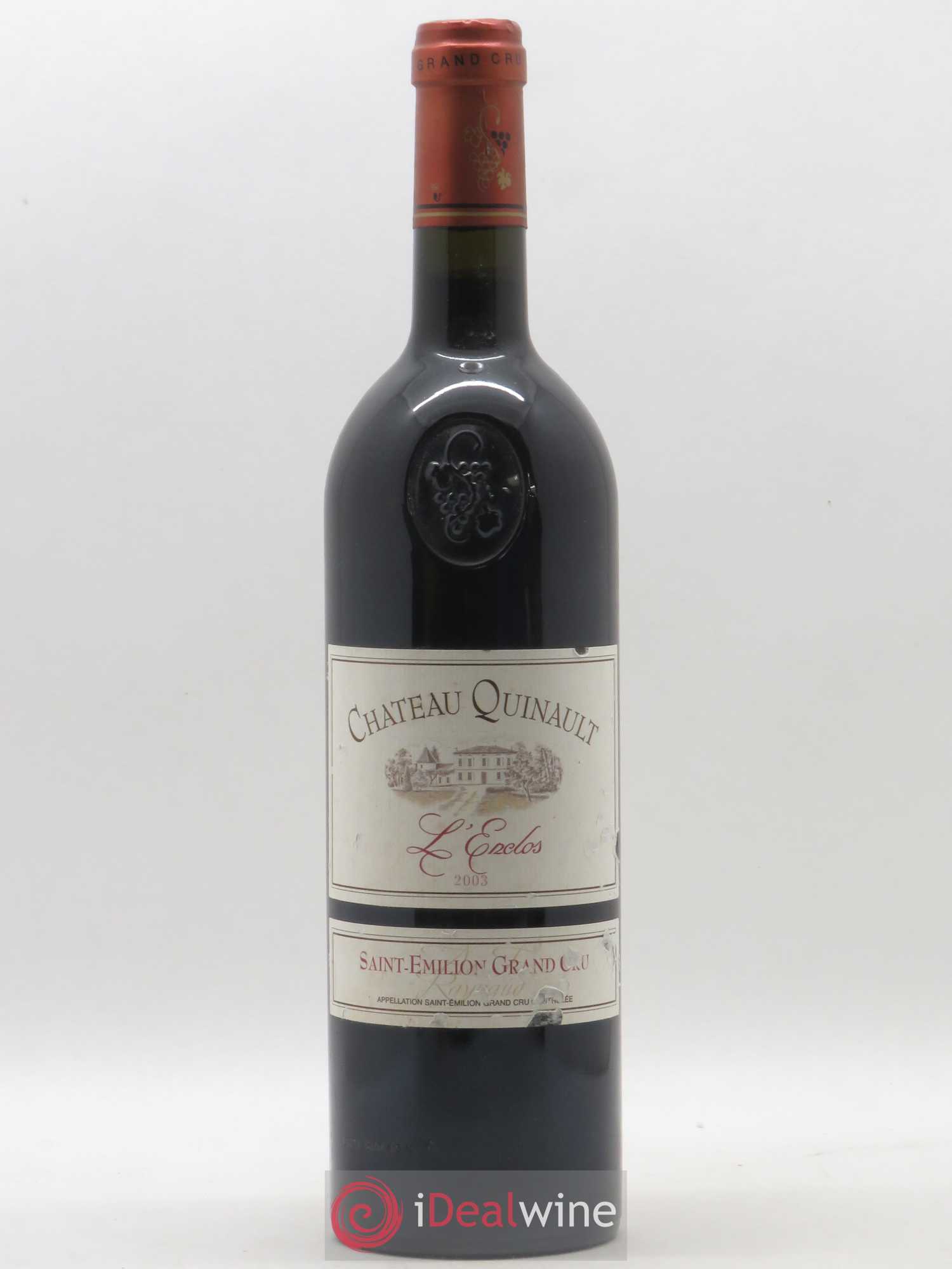 Château Quinault L'Enclos 2003 - Lot de 1 bouteille - 0