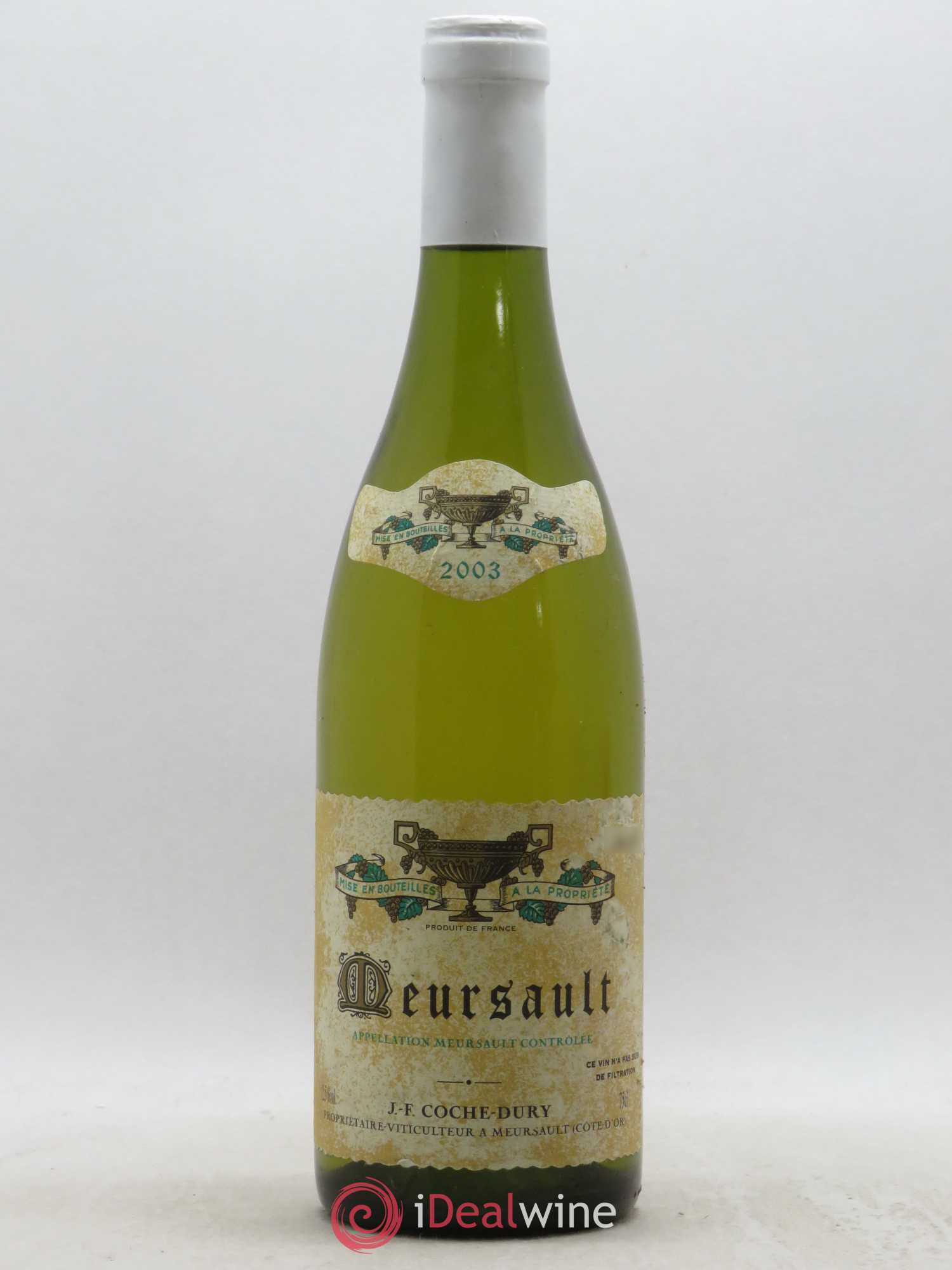 Meursault Coche Dury (Domaine) 2003 - Lot de 1 bouteille - 0