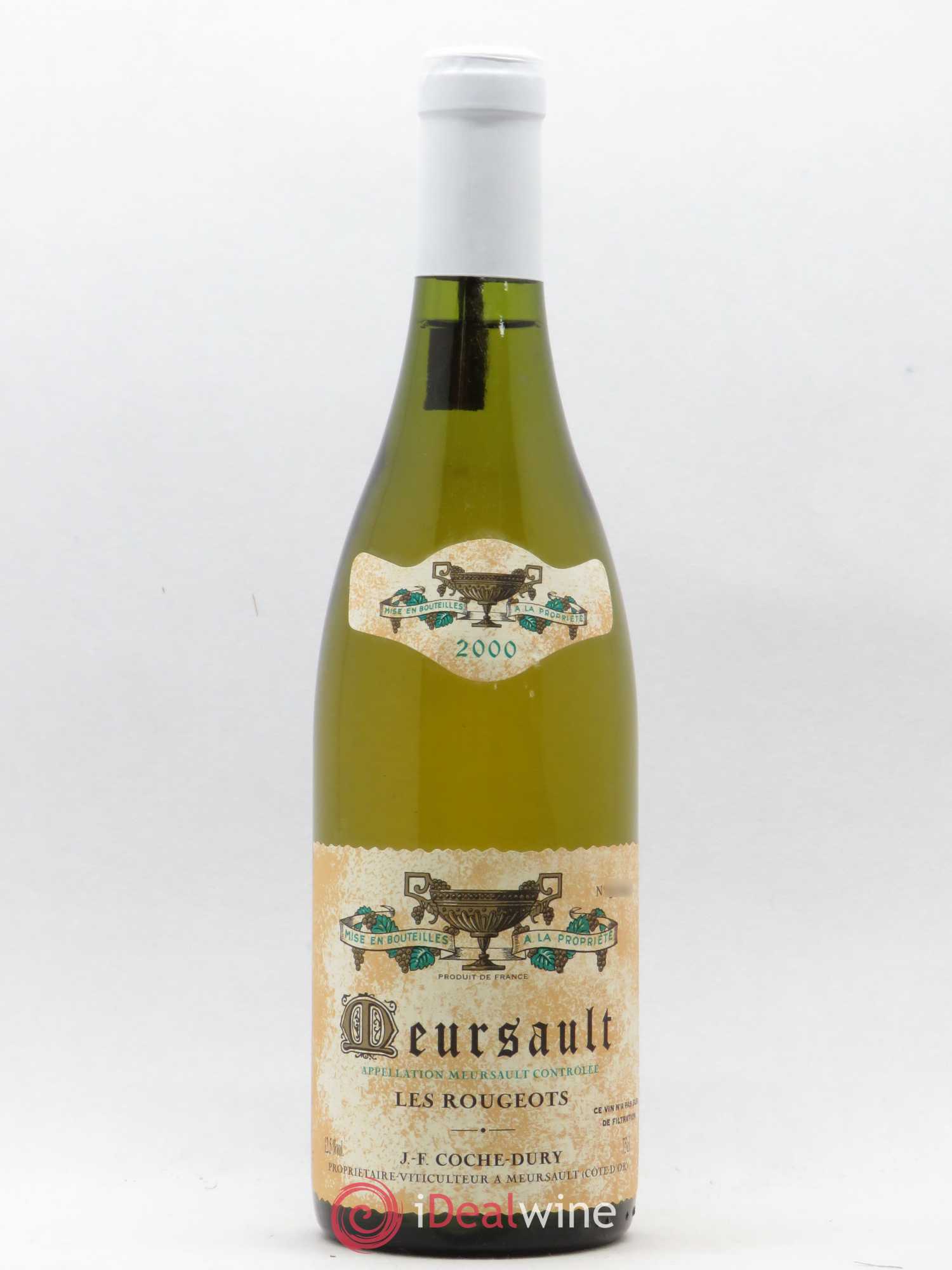 Meursault Les Rougeots Coche Dury (Domaine) 2000 - Lot de 1 bouteille - 0