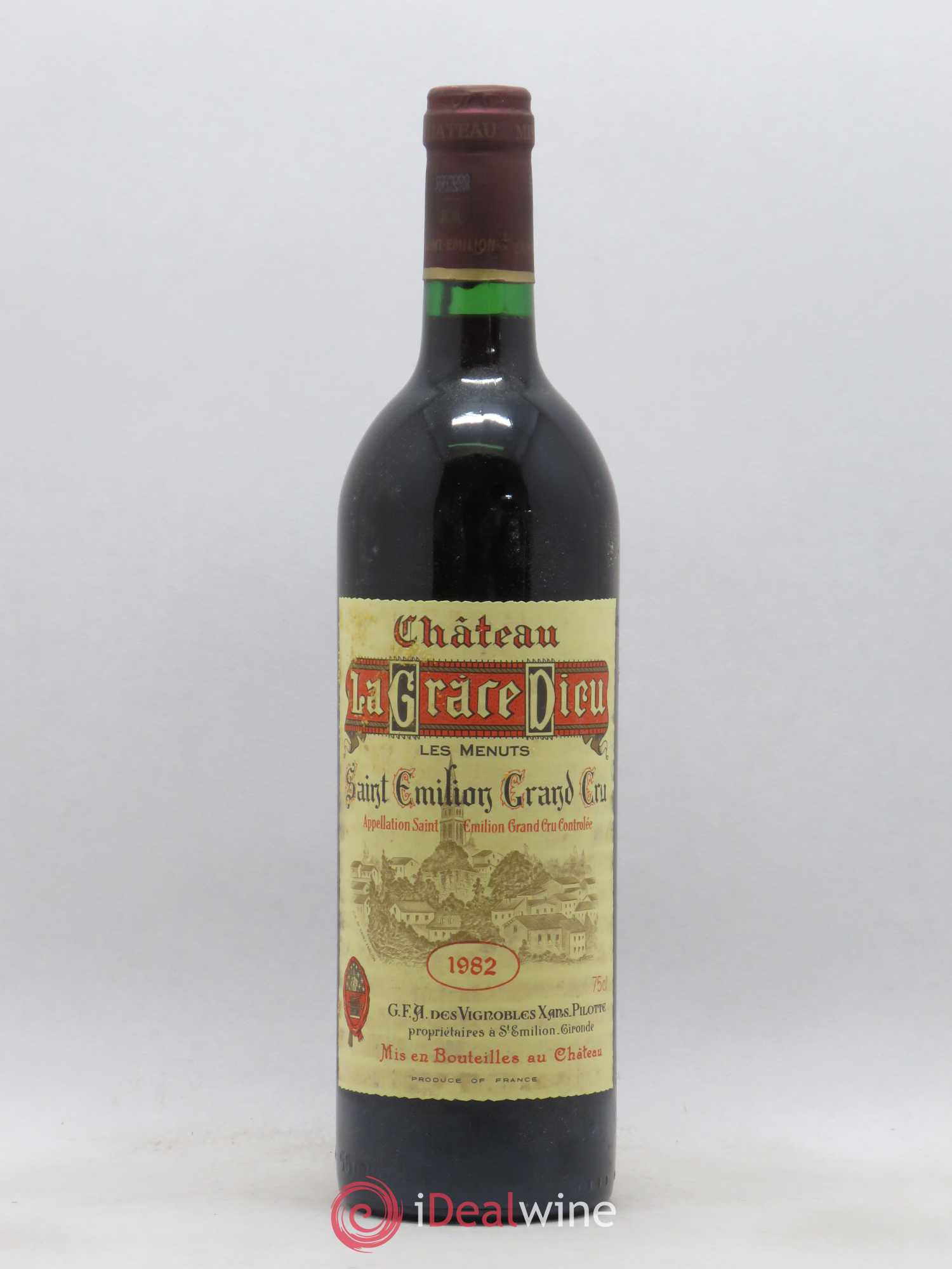 Château la Grâce Dieu les Menuts 1982 - Lot de 1 bouteille - 0