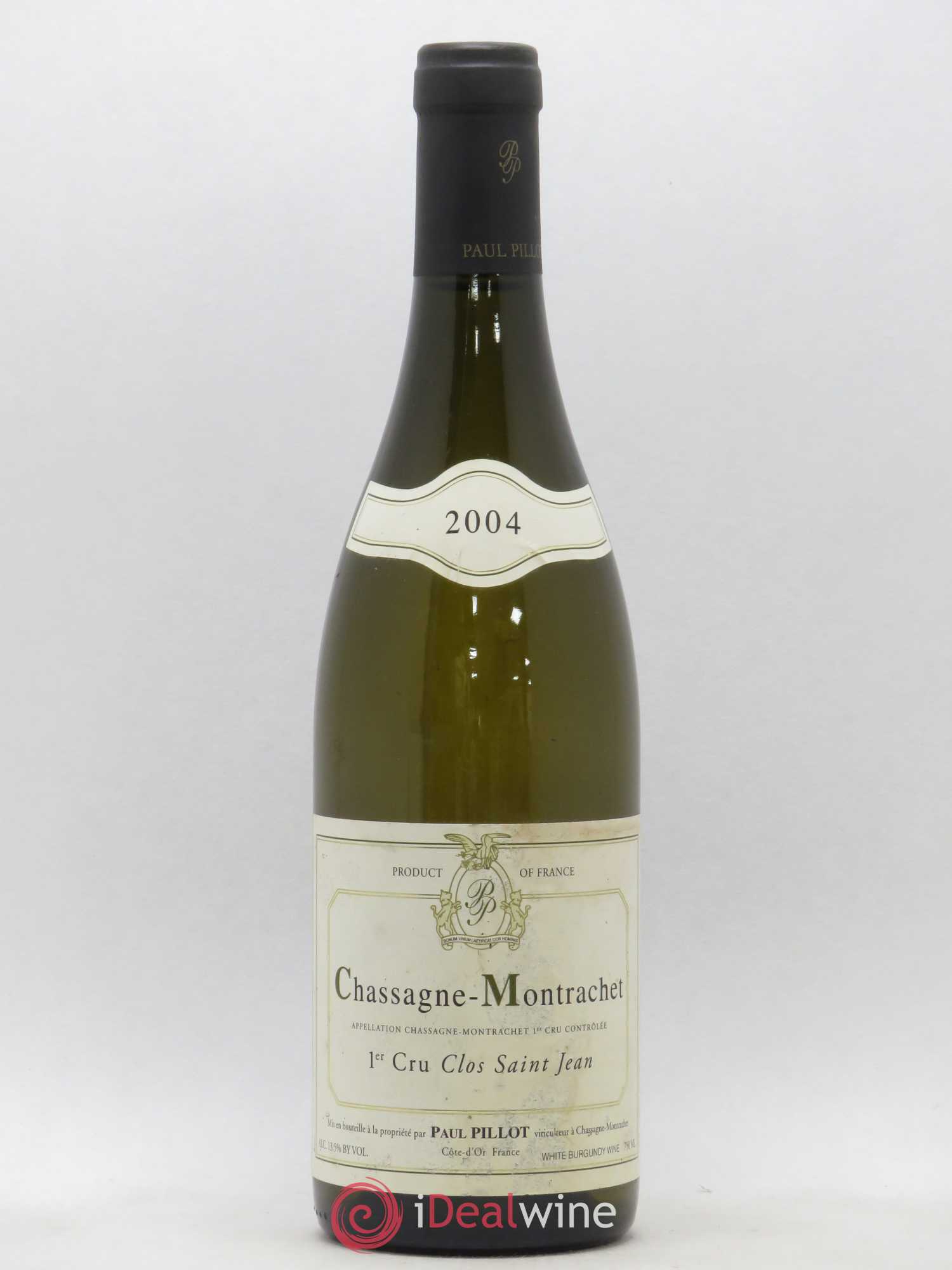Chassagne-Montrachet 1er Cru Clos Saint-Jean Paul Pillot (Domaine) 2004 - Lot de 1 bouteille - 0