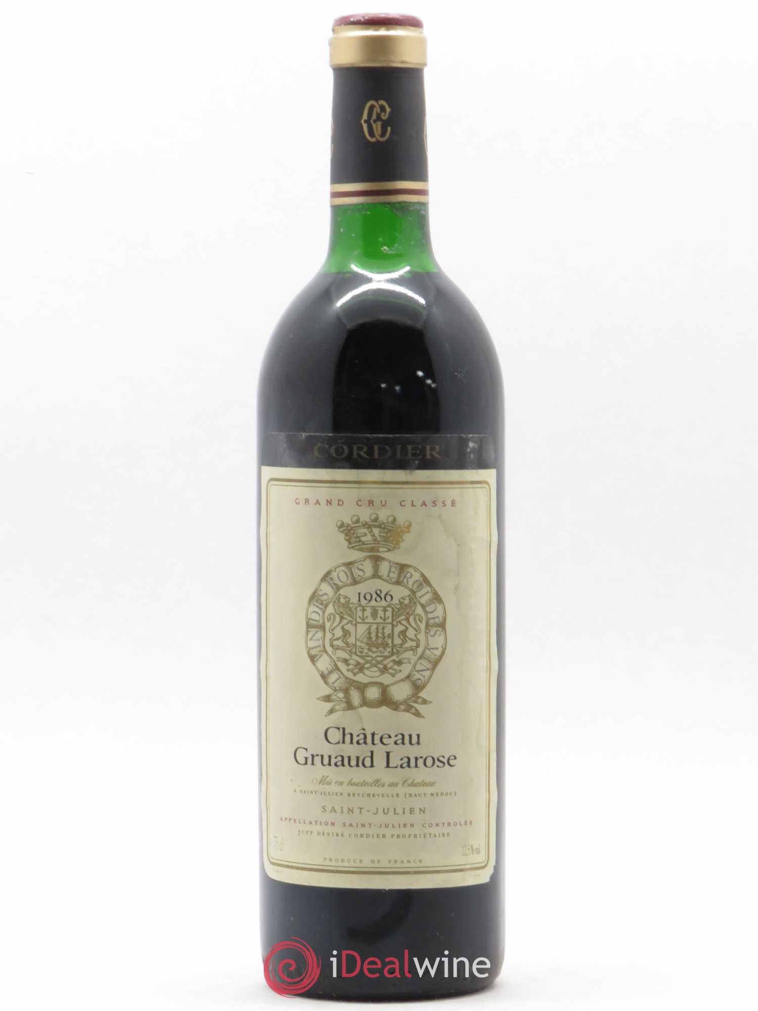 Château Gruaud Larose 2ème Grand Cru Classé 1986 - Lot de 1 bouteille - 0