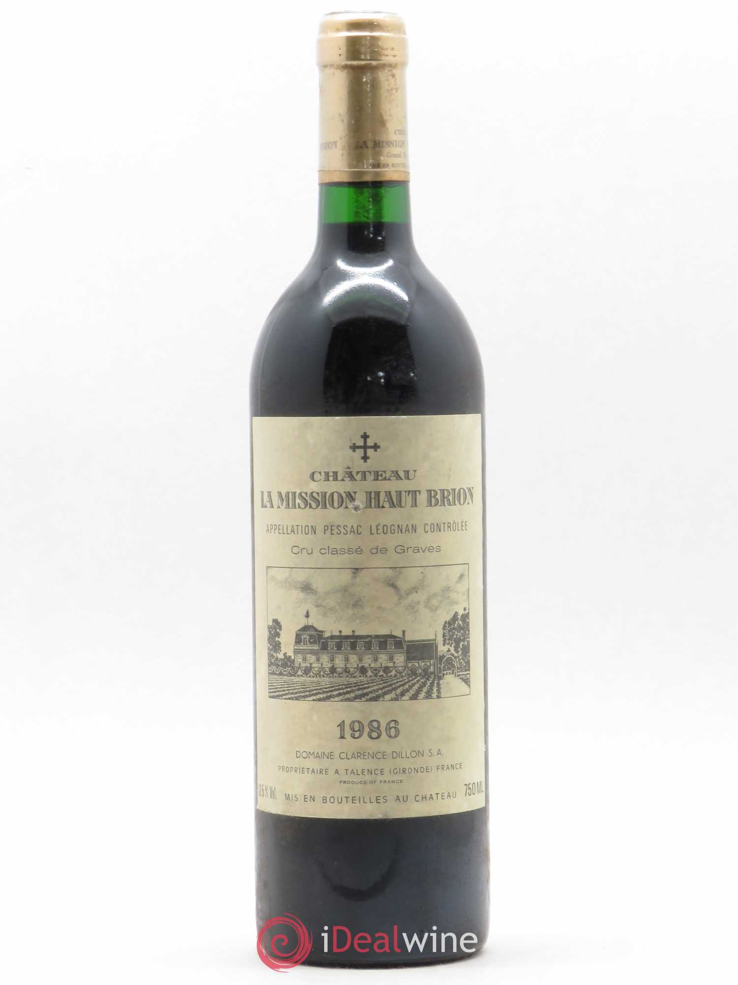 Château la Mission Haut-Brion Cru Classé de Graves 1986 - Lotto di 1 bottiglia - 0