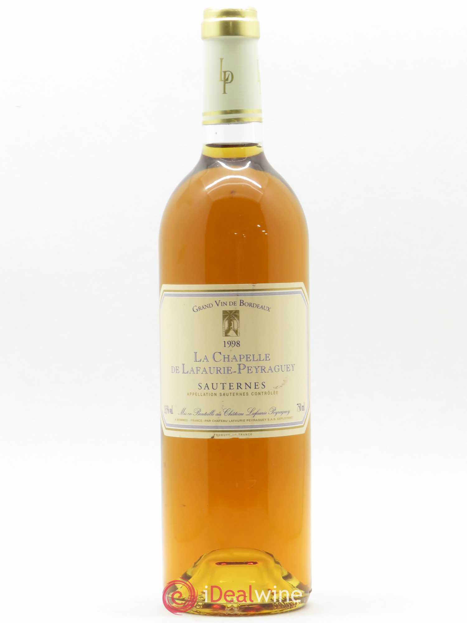 Sauternes La Chapelle de Lafaurie Peyraguey 1998 - Lotto di 1 bottiglia - 0