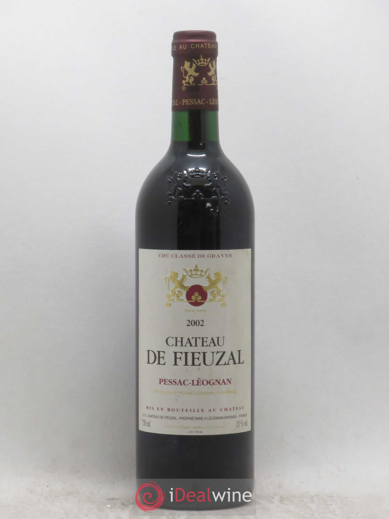 Château de Fieuzal Cru Classé de Graves 2002 - Lot de 1 bouteille - 0