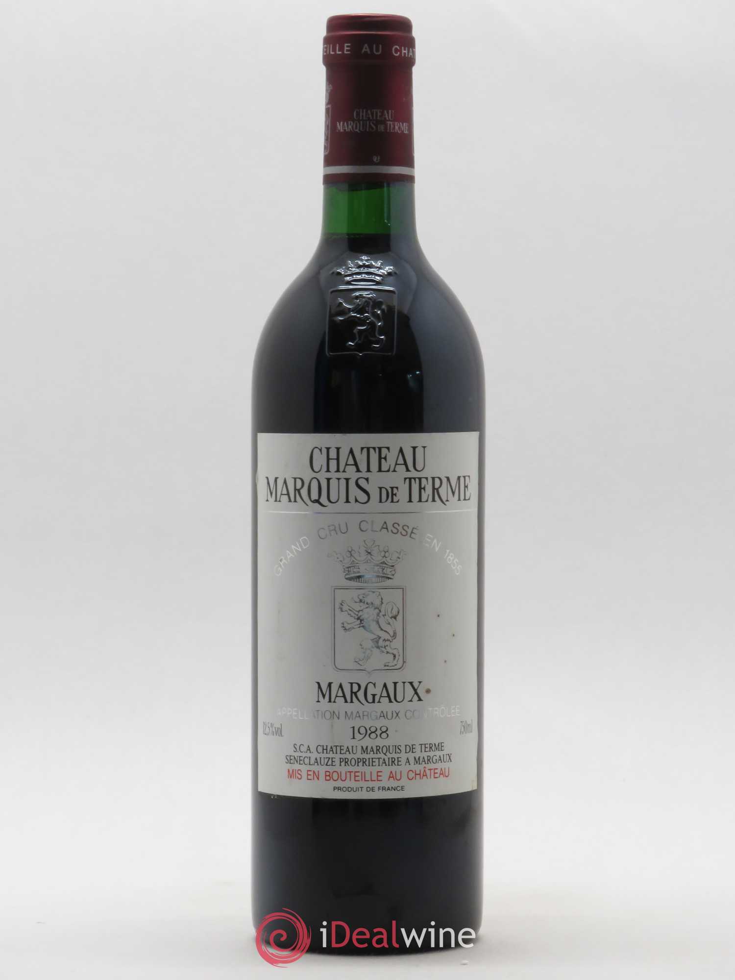 Château Marquis de Terme 4ème Grand Cru Classé 1988 - Lot de 1 bouteille - 0
