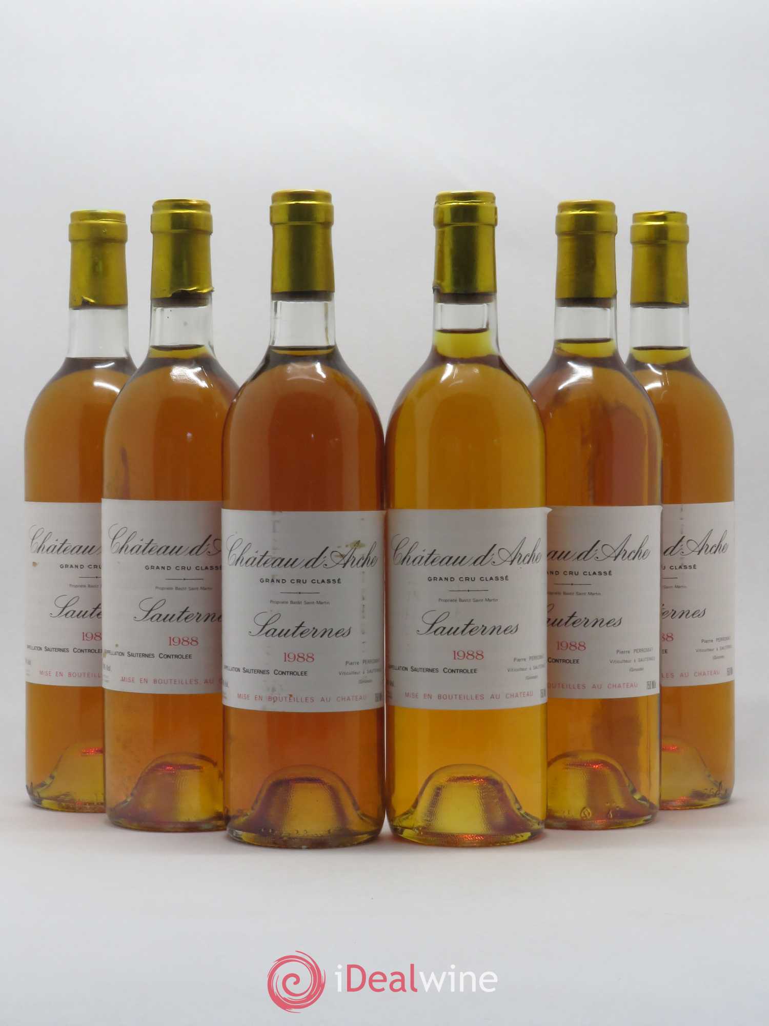 Château d' Arche 2ème Grand Cru Classé 1988 - Lotto di 6 bottiglie - 0
