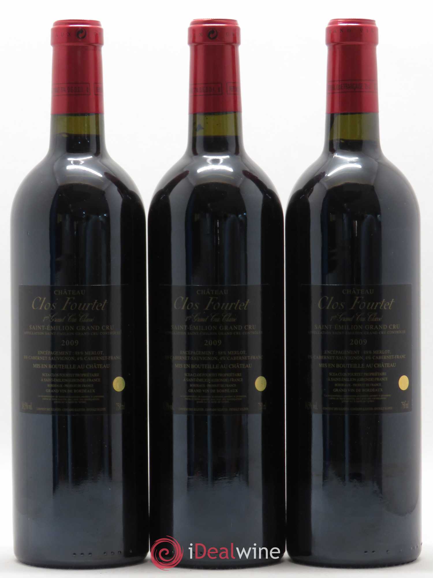 Clos Fourtet 1er Grand Cru Classé B 2009 - Lot de 6 bouteilles - 2