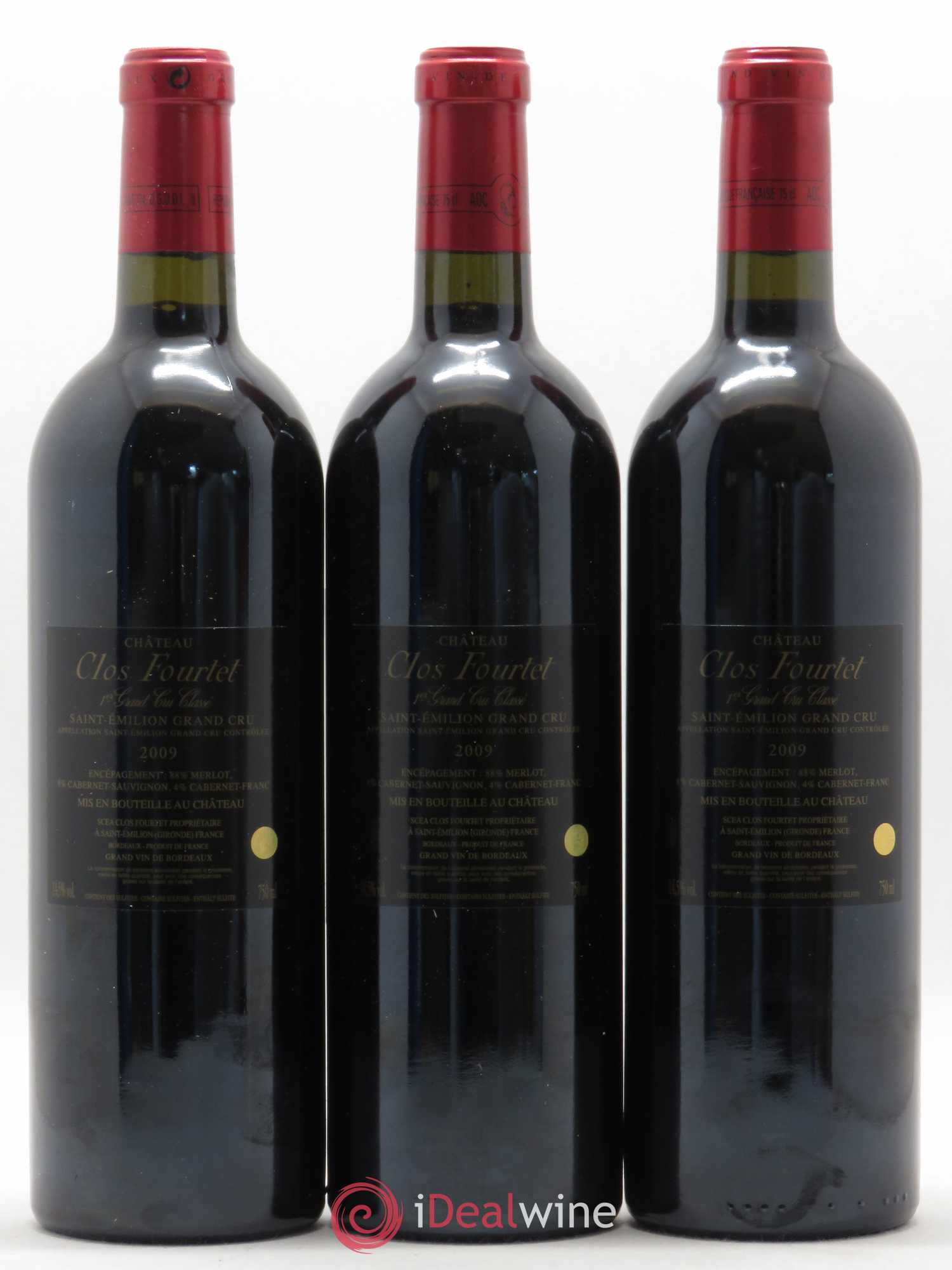 Clos Fourtet 1er Grand Cru Classé B 2009 - Lot de 6 bouteilles - 4