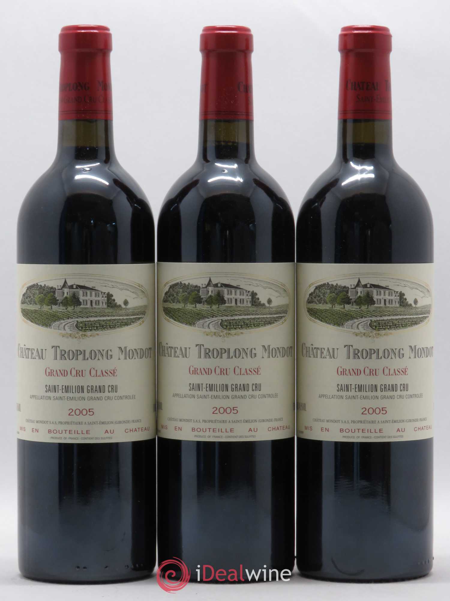 Château Troplong Mondot 1er Grand Cru Classé B 2005 - Lot de 6 bouteilles - 2