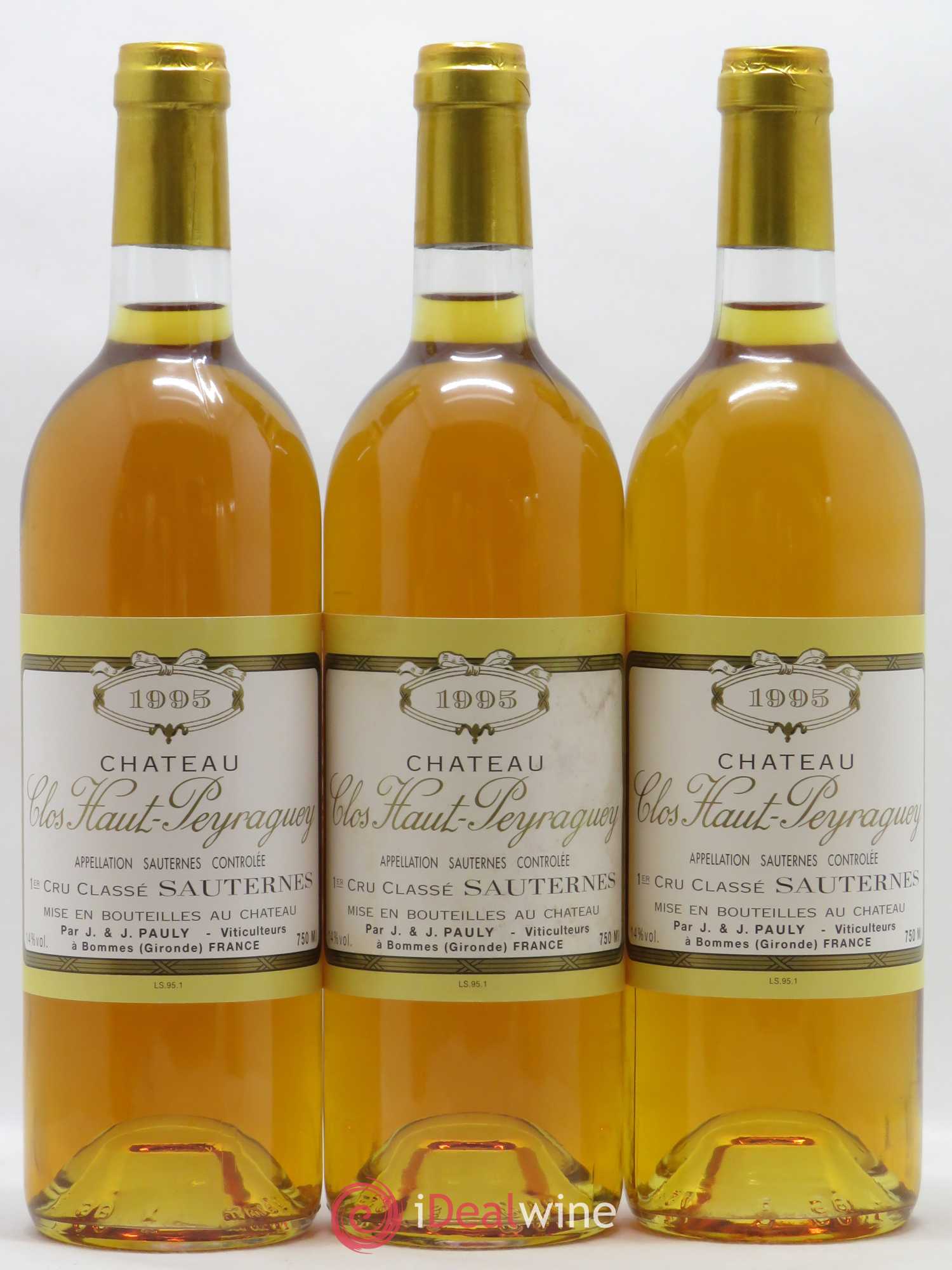 Clos Haut-Peyraguey 1er Grand Cru Classé 1995 - Lotto di 12 bottiglie - 1